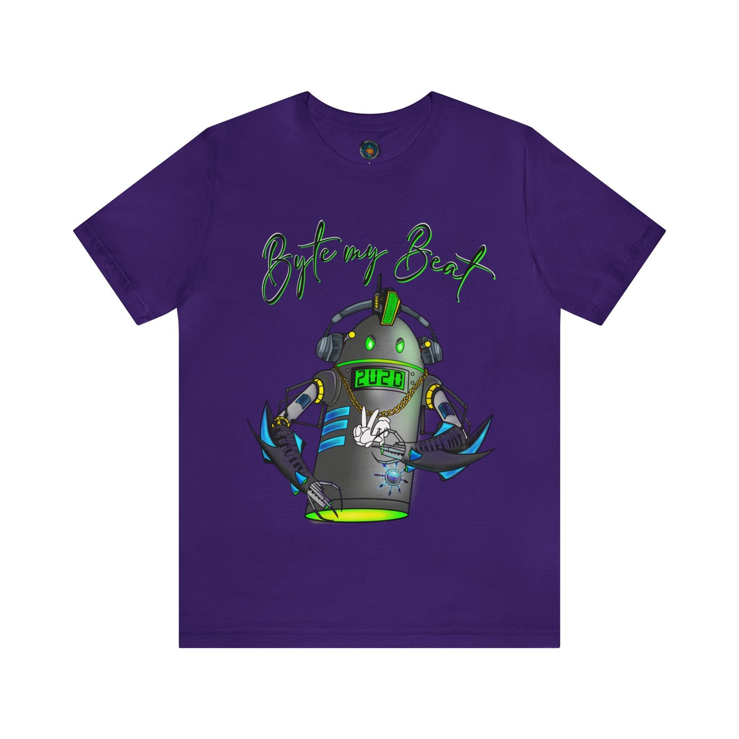 Byte my Beat, Chaotic Collective. Letters Unisex Jersey Short Sleeve Tee