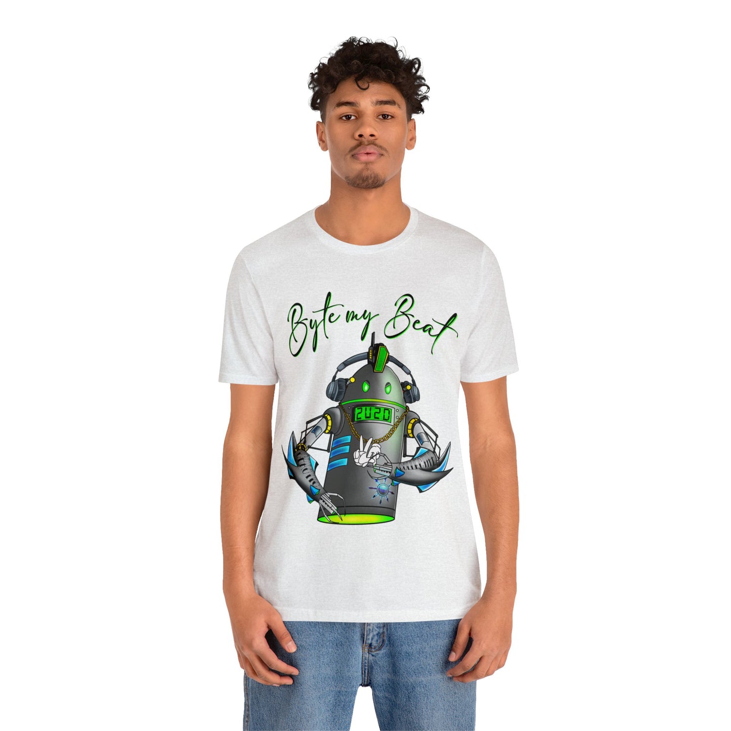 Byte my Beat, Chaotic Collective. Letters Unisex Jersey Short Sleeve Tee