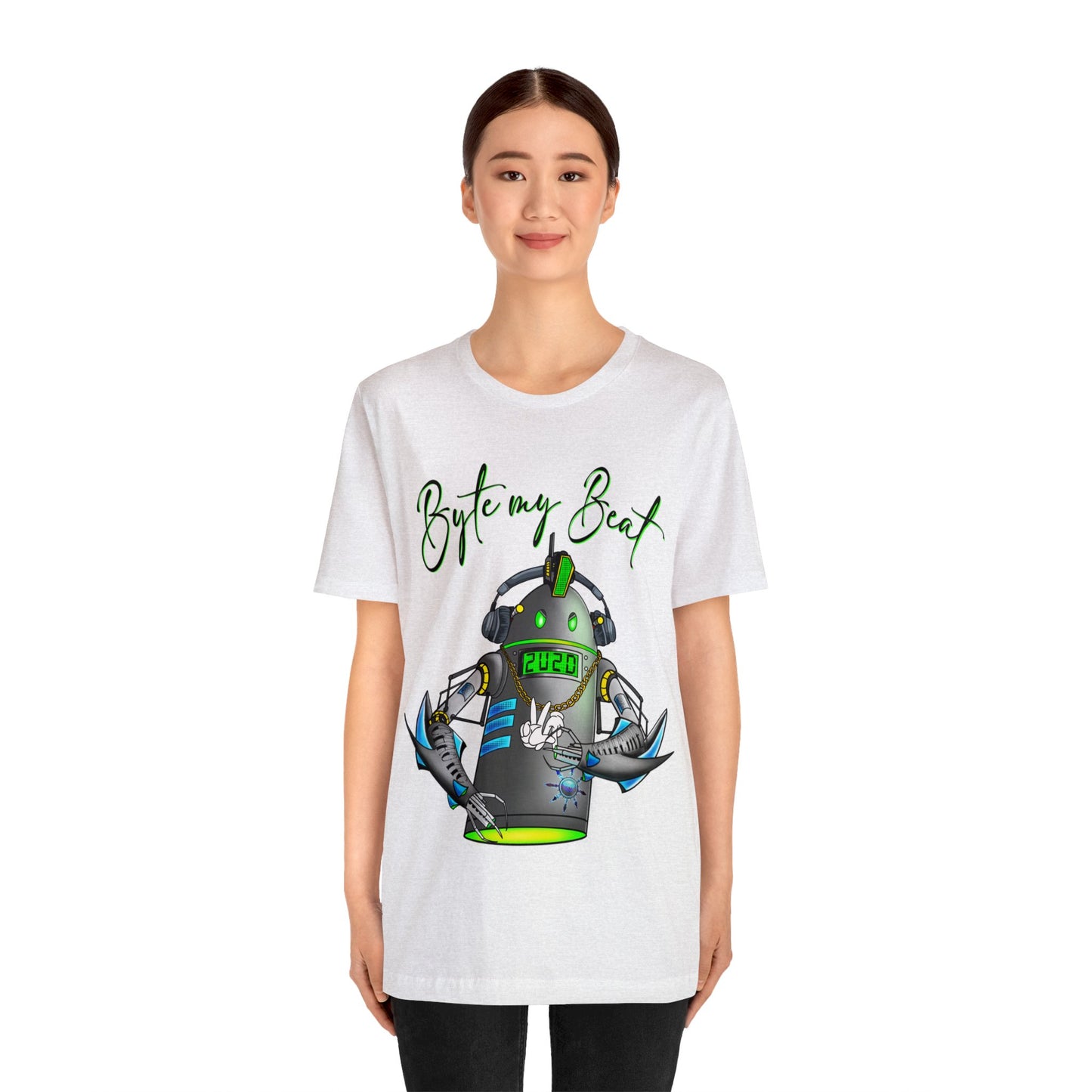 Byte my Beat, Chaotic Collective. Letters Unisex Jersey Short Sleeve Tee