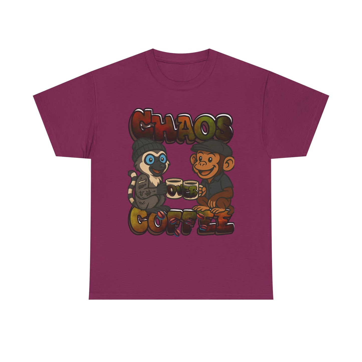 Chaos Over Coffee emotes Heavy Cotton Tee