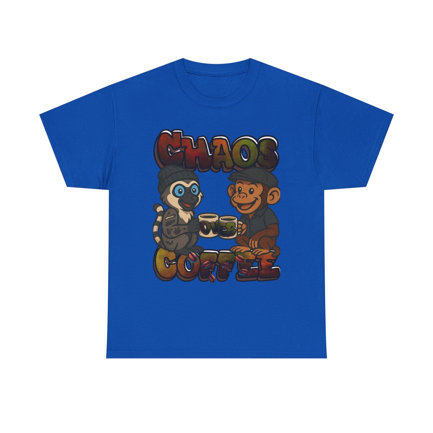 Chaos Over Coffee emotes Heavy Cotton Tee