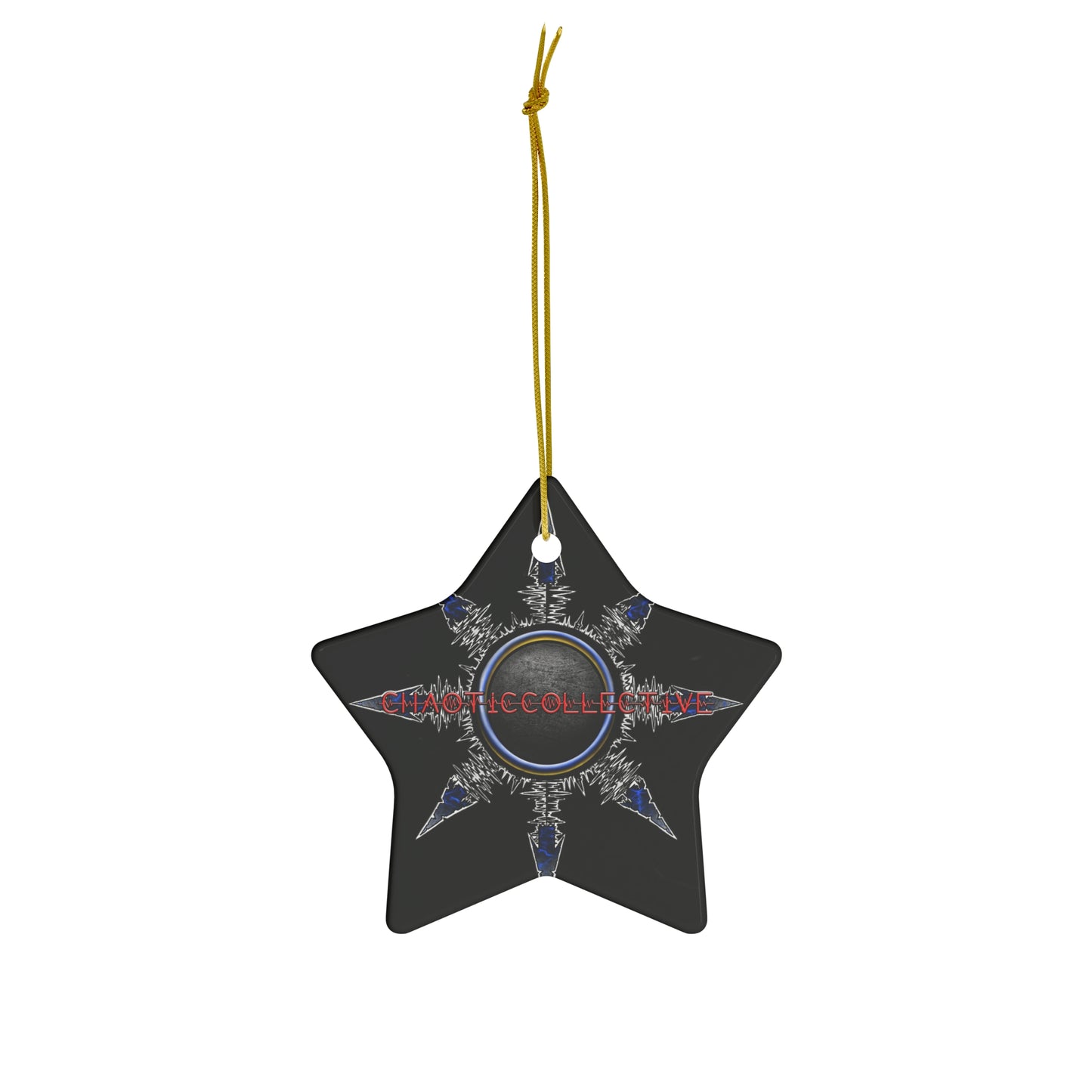 Chaotic Collective Ceramic Ornament, 4 Shapes