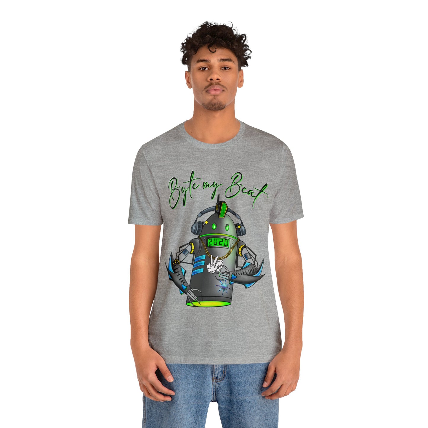 Byte my Beat, Chaotic Collective. Letters Unisex Jersey Short Sleeve Tee