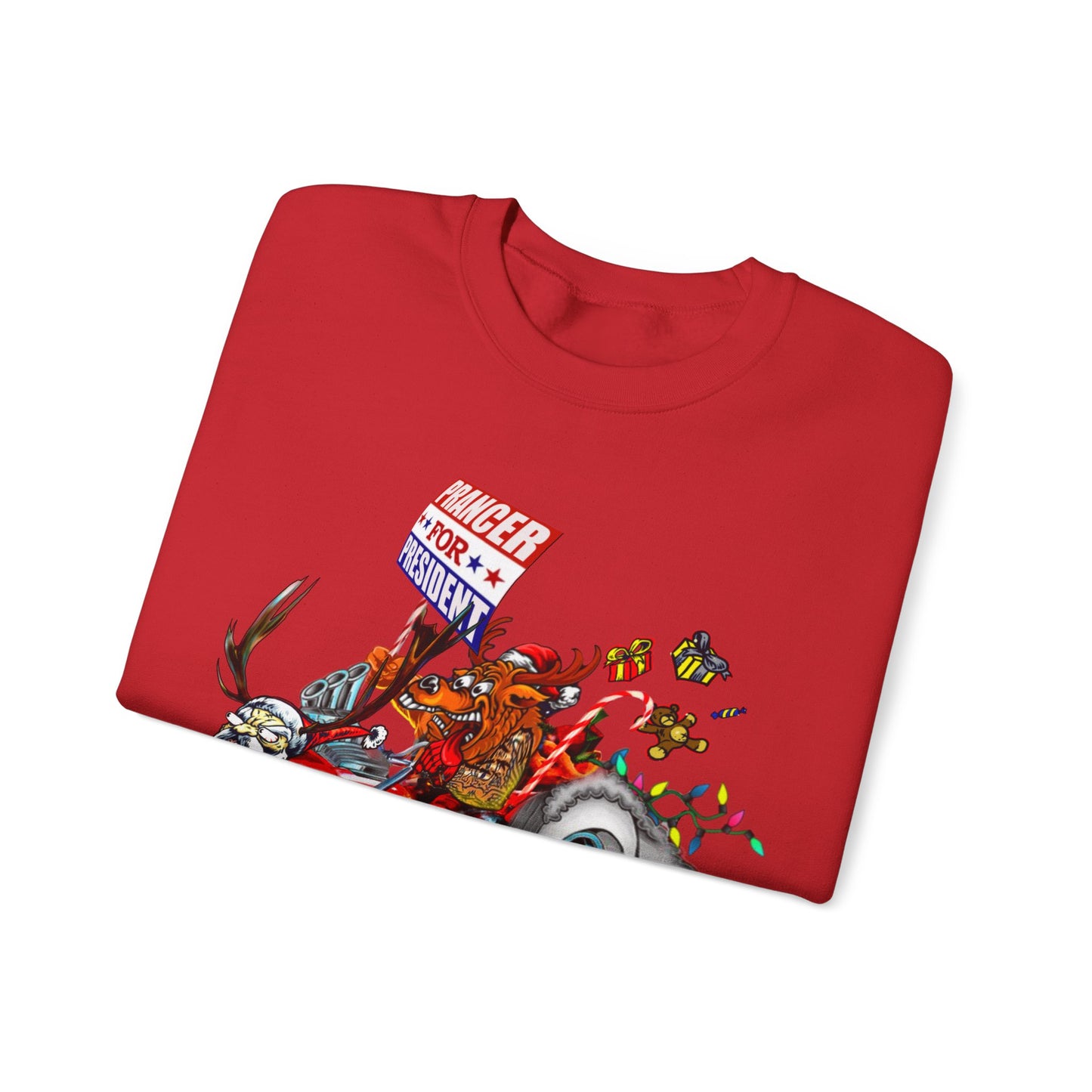 Prancer for President Unisex Heavy Blend™ Crewneck Sweatshirt
