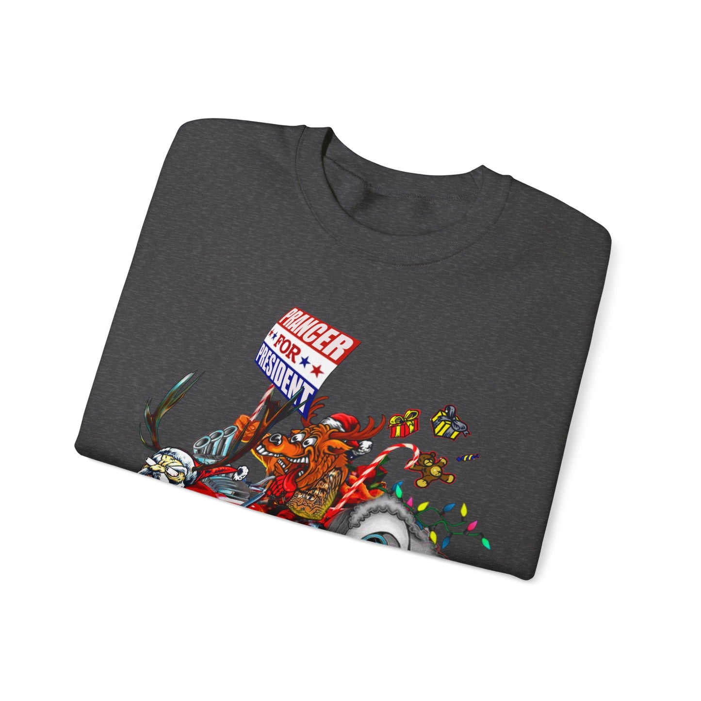 Prancer for President Unisex Heavy Blend™ Crewneck Sweatshirt