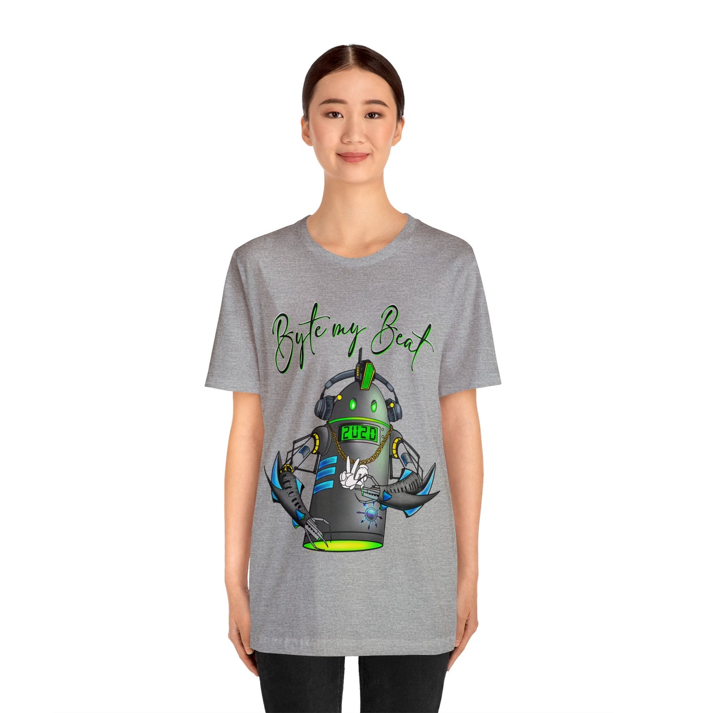 Byte my Beat, Chaotic Collective. Letters Unisex Jersey Short Sleeve Tee