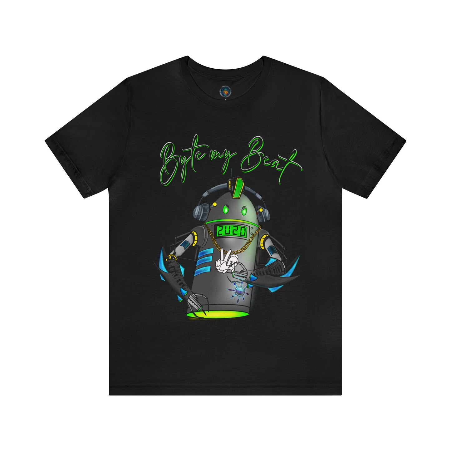 Byte my Beat, Chaotic Collective. Letters Unisex Jersey Short Sleeve Tee