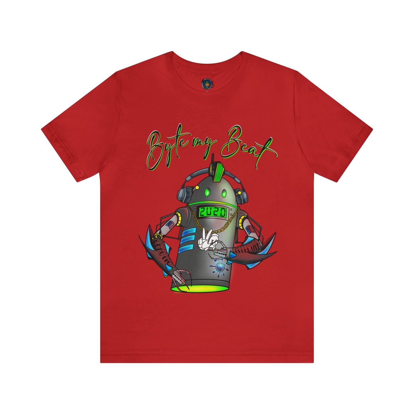 Byte my Beat, Chaotic Collective. Letters Unisex Jersey Short Sleeve Tee