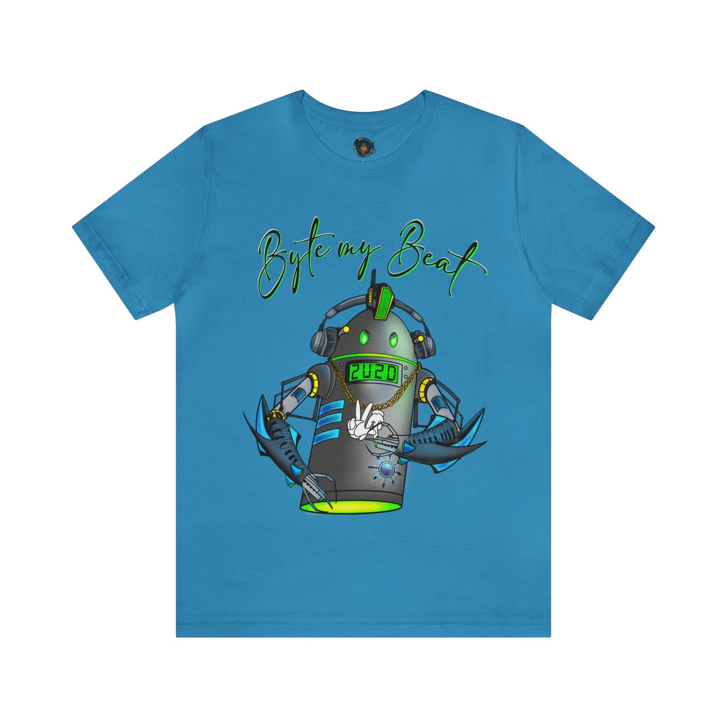 Byte my Beat, Chaotic Collective. Letters Unisex Jersey Short Sleeve Tee