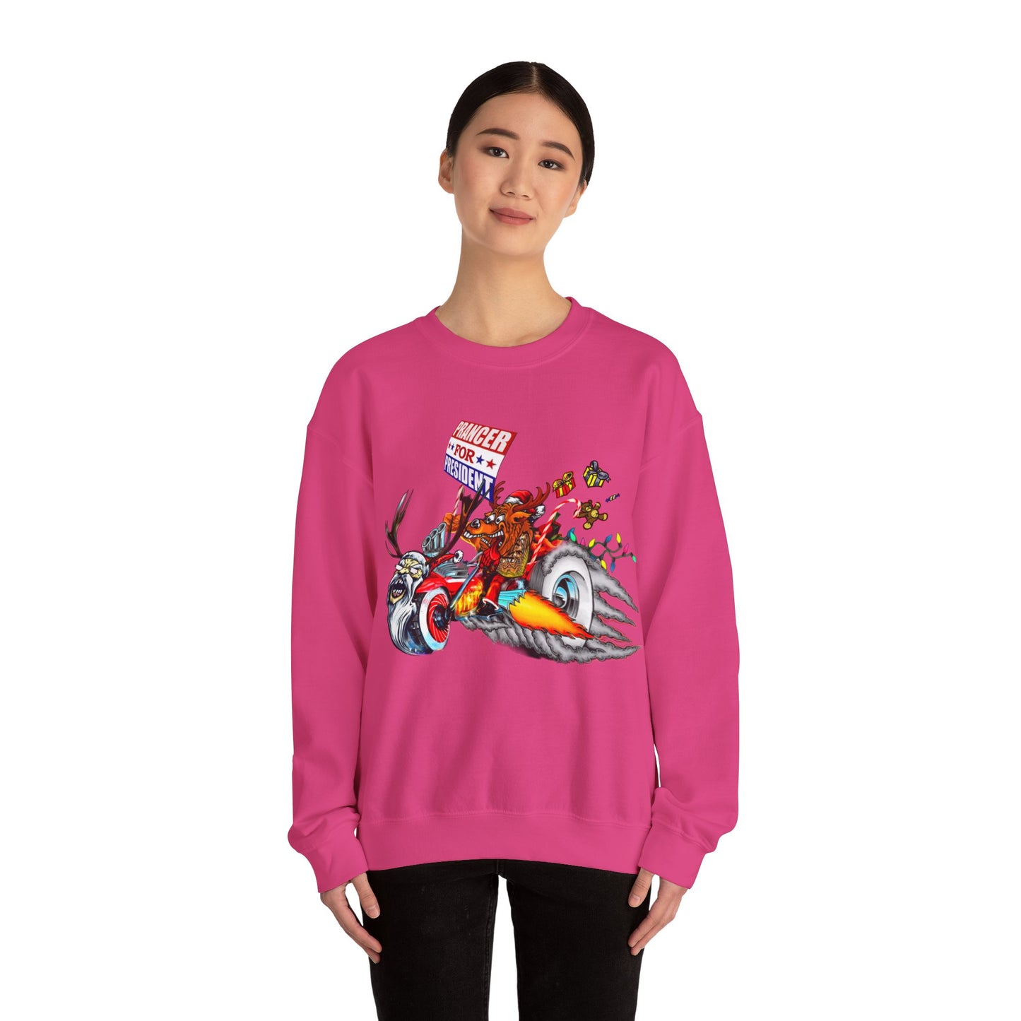 Prancer for President Unisex Heavy Blend™ Crewneck Sweatshirt