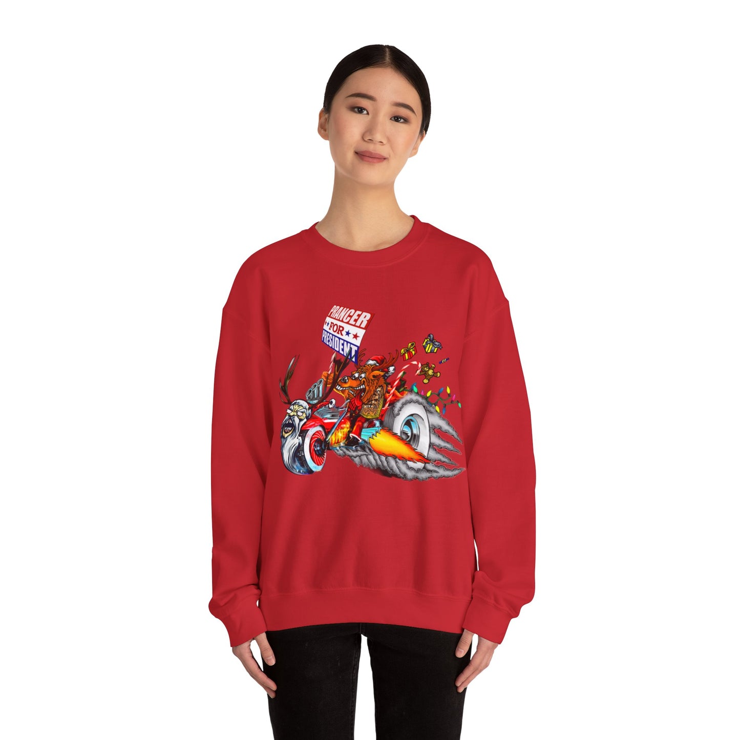 Prancer for President Unisex Heavy Blend™ Crewneck Sweatshirt