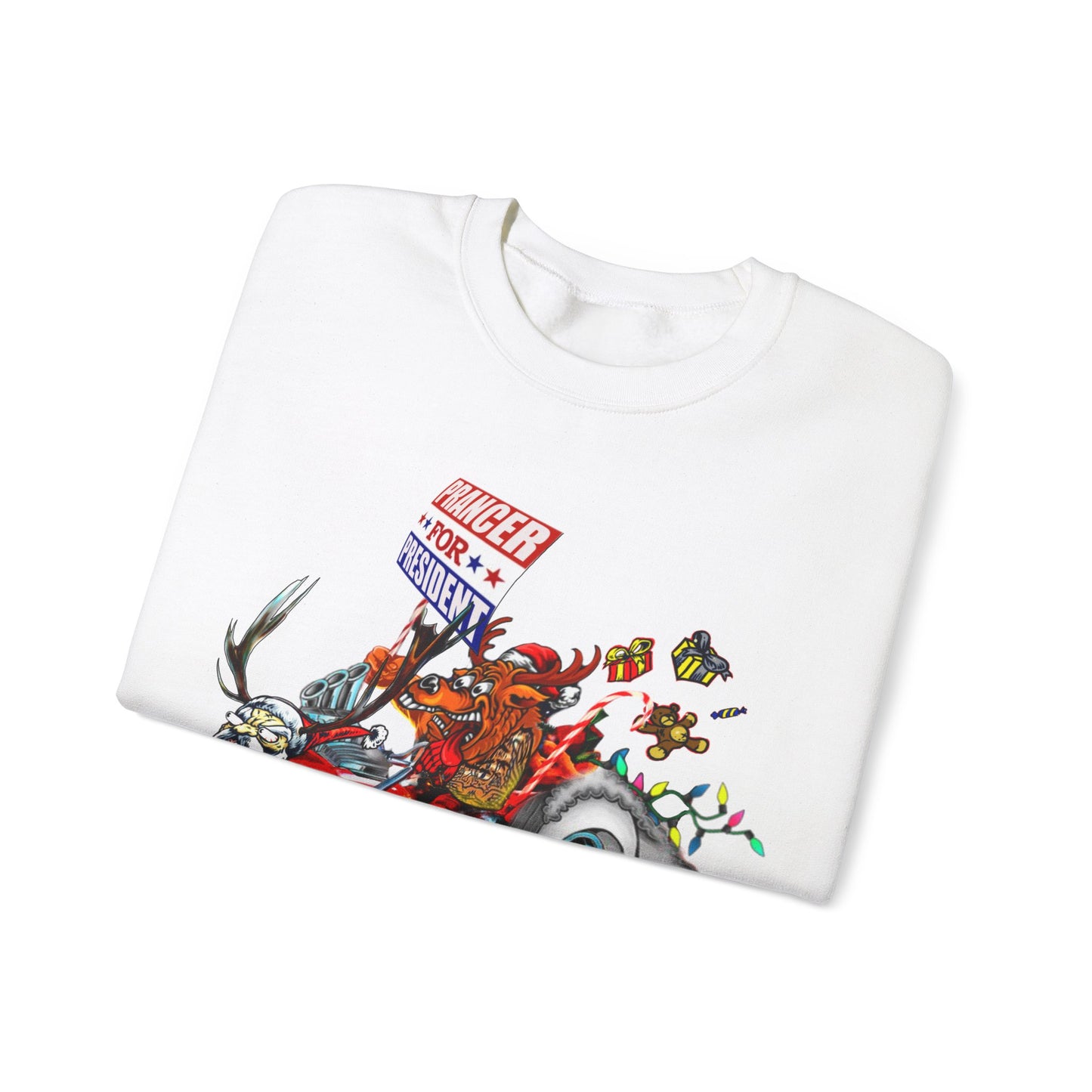 Prancer for President Unisex Heavy Blend™ Crewneck Sweatshirt