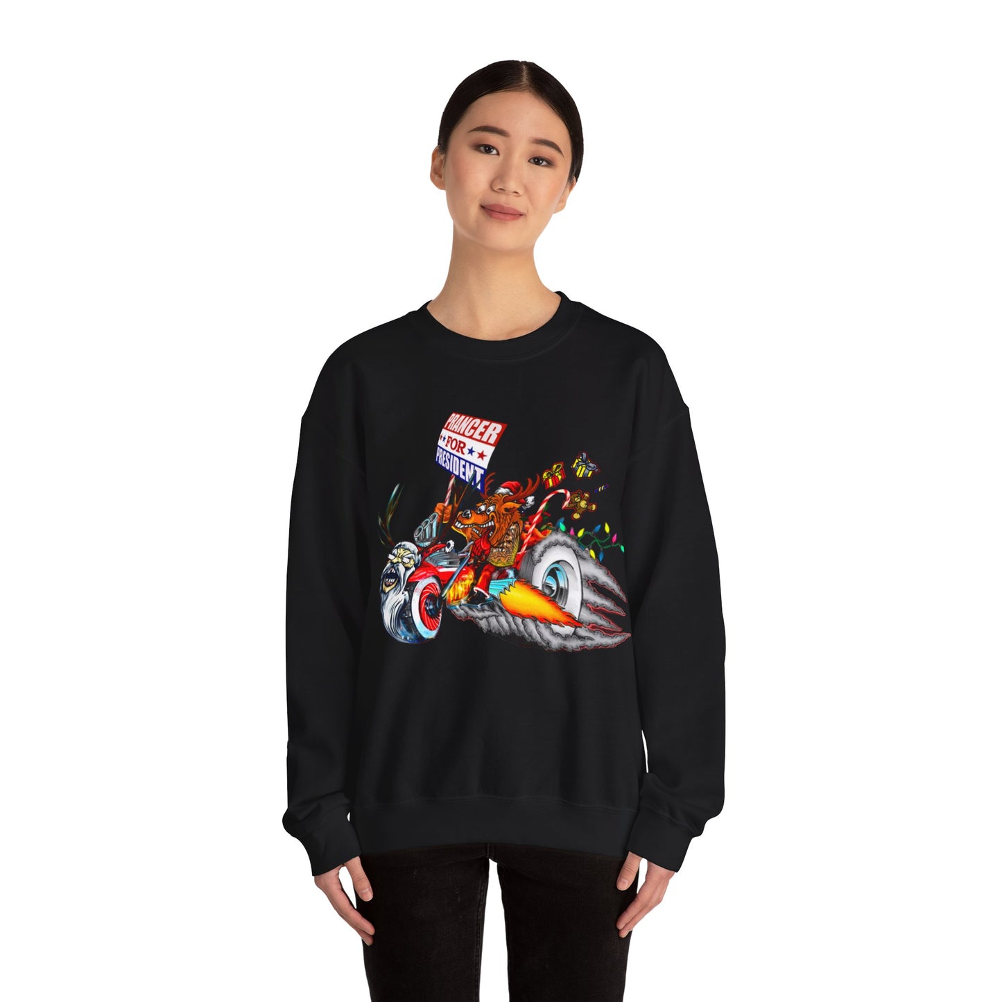 Prancer for President Unisex Heavy Blend™ Crewneck Sweatshirt