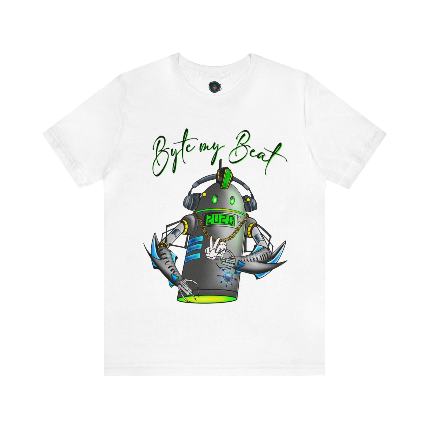 Byte my Beat, Chaotic Collective. Letters Unisex Jersey Short Sleeve Tee