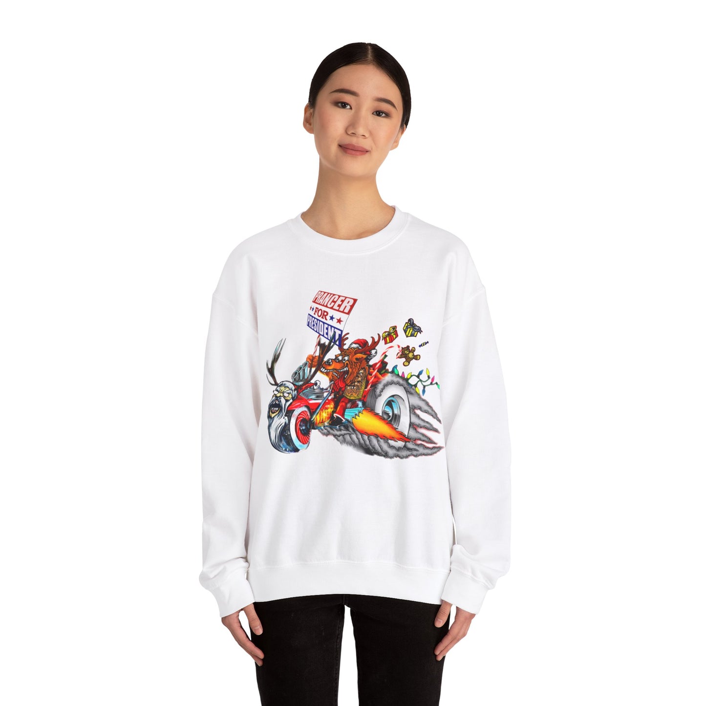 Prancer for President Unisex Heavy Blend™ Crewneck Sweatshirt