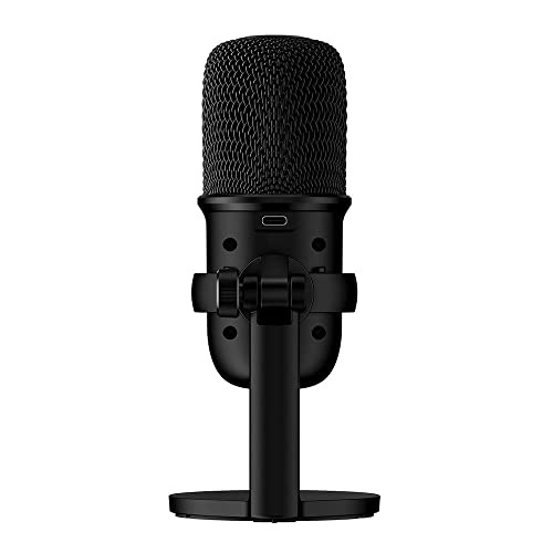 HyperX SoloCast – USB Condenser Gaming Microphone, for PC, PS4, PS5 and Mac, Tap-to-Mute Sensor, Cardioid Polar Pattern, great for Streaming, Podcasts, Twitch, YouTube, Discord,Black