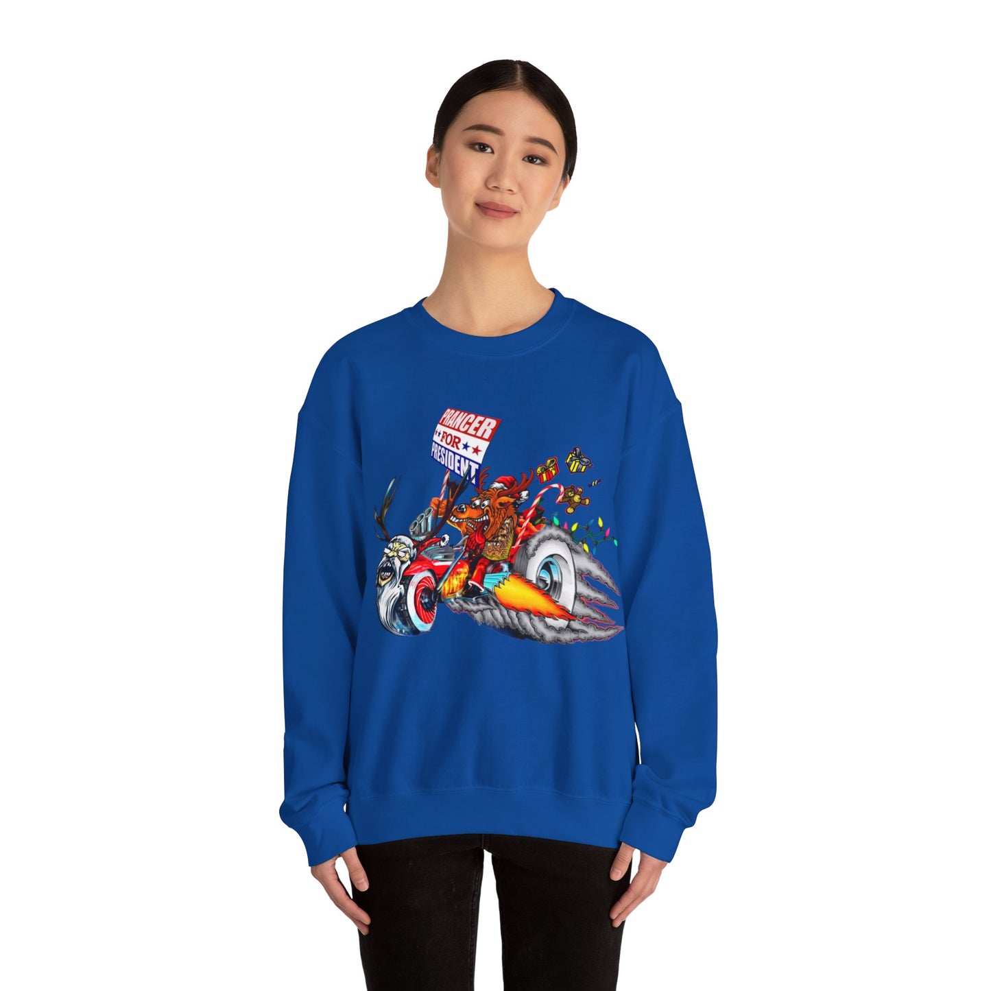 Prancer for President Unisex Heavy Blend™ Crewneck Sweatshirt
