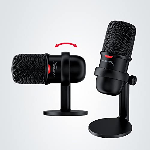 HyperX SoloCast – USB Condenser Gaming Microphone, for PC, PS4, PS5 and Mac, Tap-to-Mute Sensor, Cardioid Polar Pattern, great for Streaming, Podcasts, Twitch, YouTube, Discord,Black