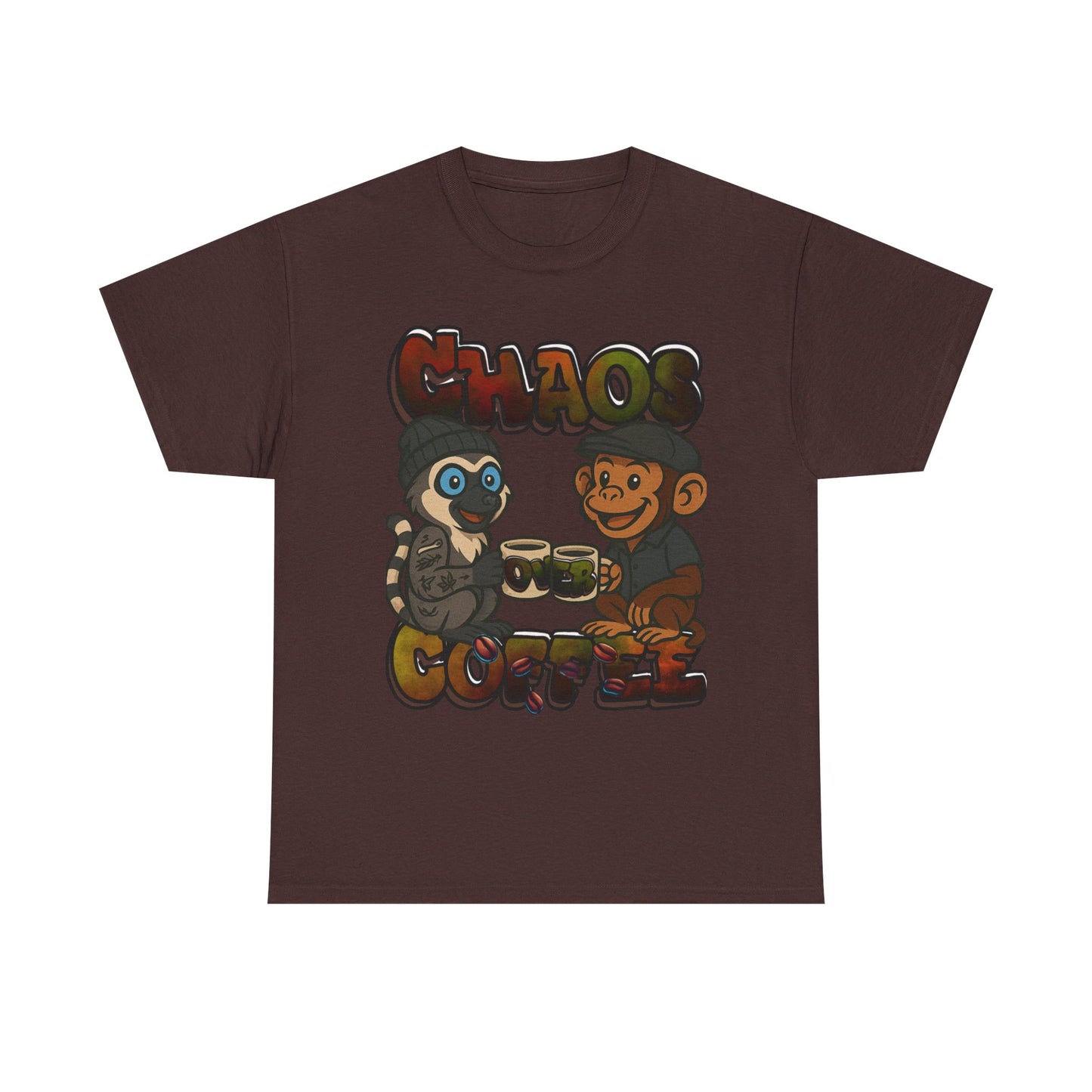 Chaos Over Coffee emotes Heavy Cotton Tee