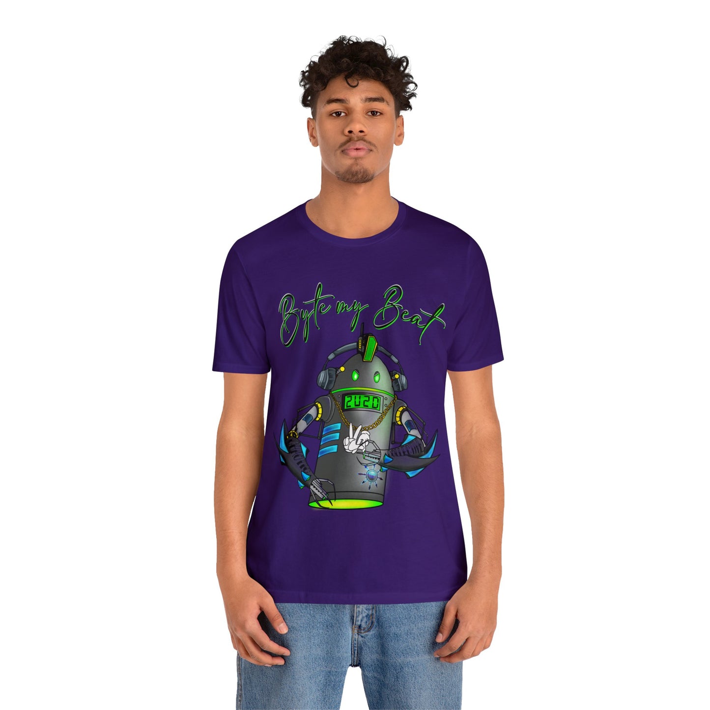 Byte my Beat, Chaotic Collective. Letters Unisex Jersey Short Sleeve Tee