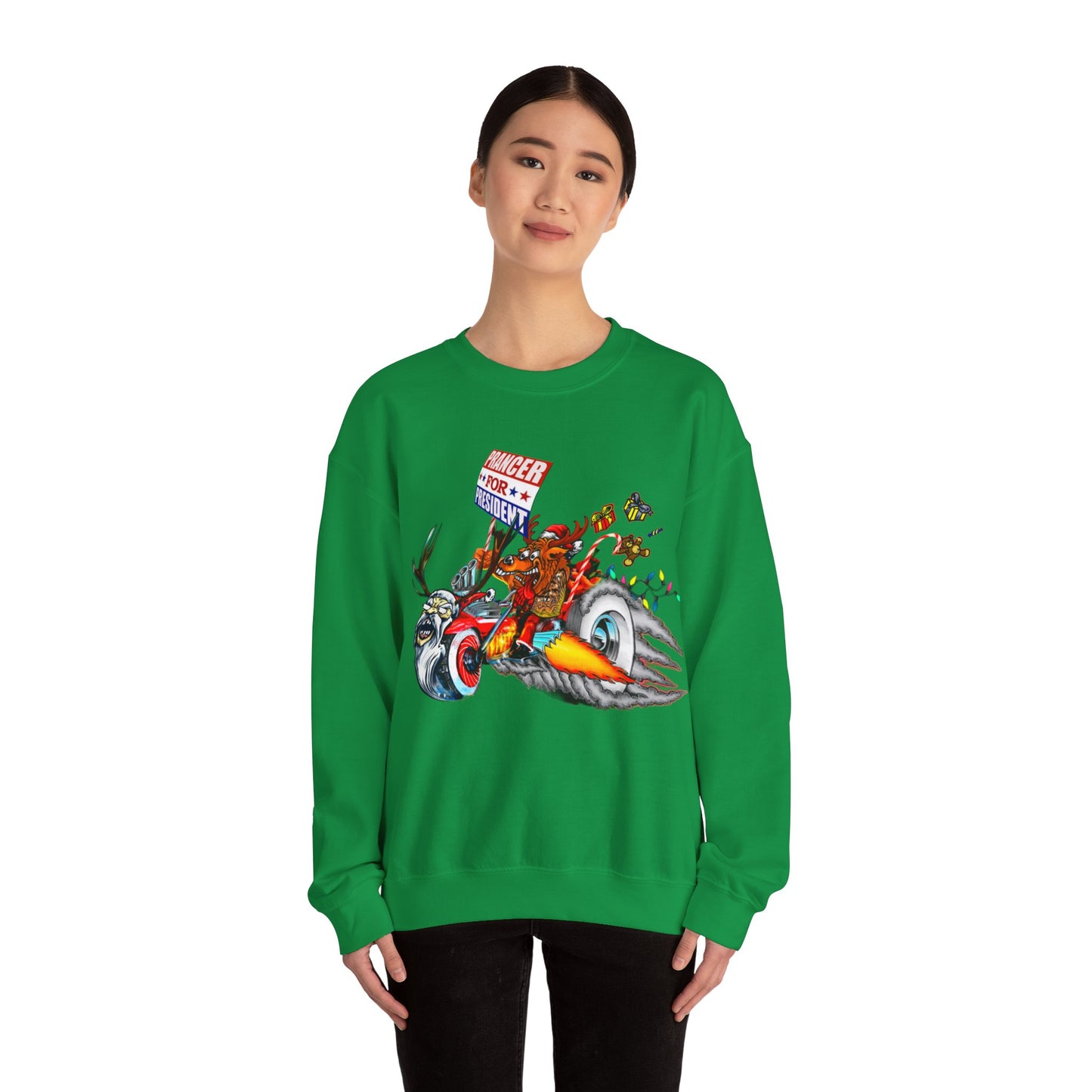 Prancer for President Unisex Heavy Blend™ Crewneck Sweatshirt