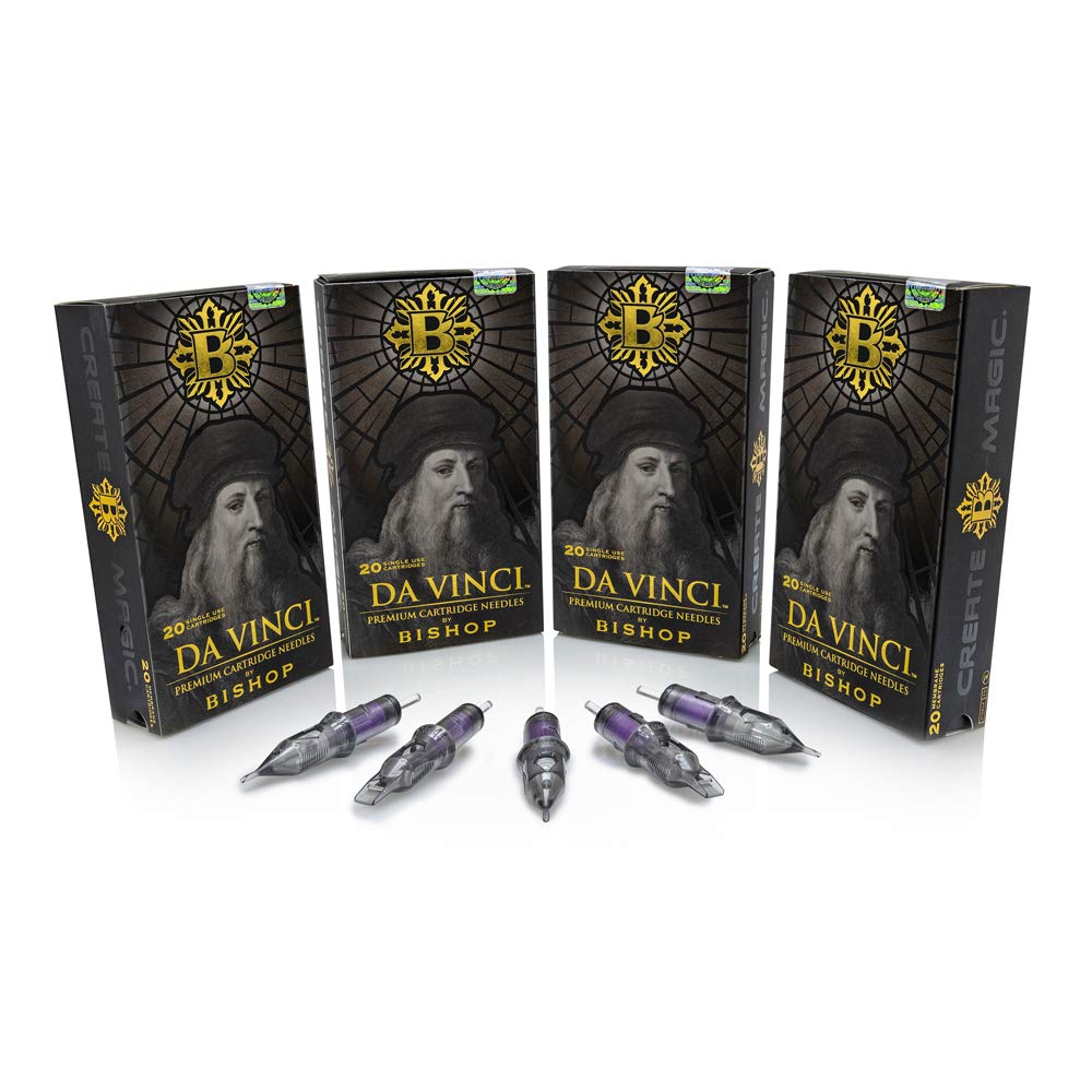 Bishop Da Vinci V2 Cartridge Tattoo Needles - Round Liner - Long Taper (1401RLT)