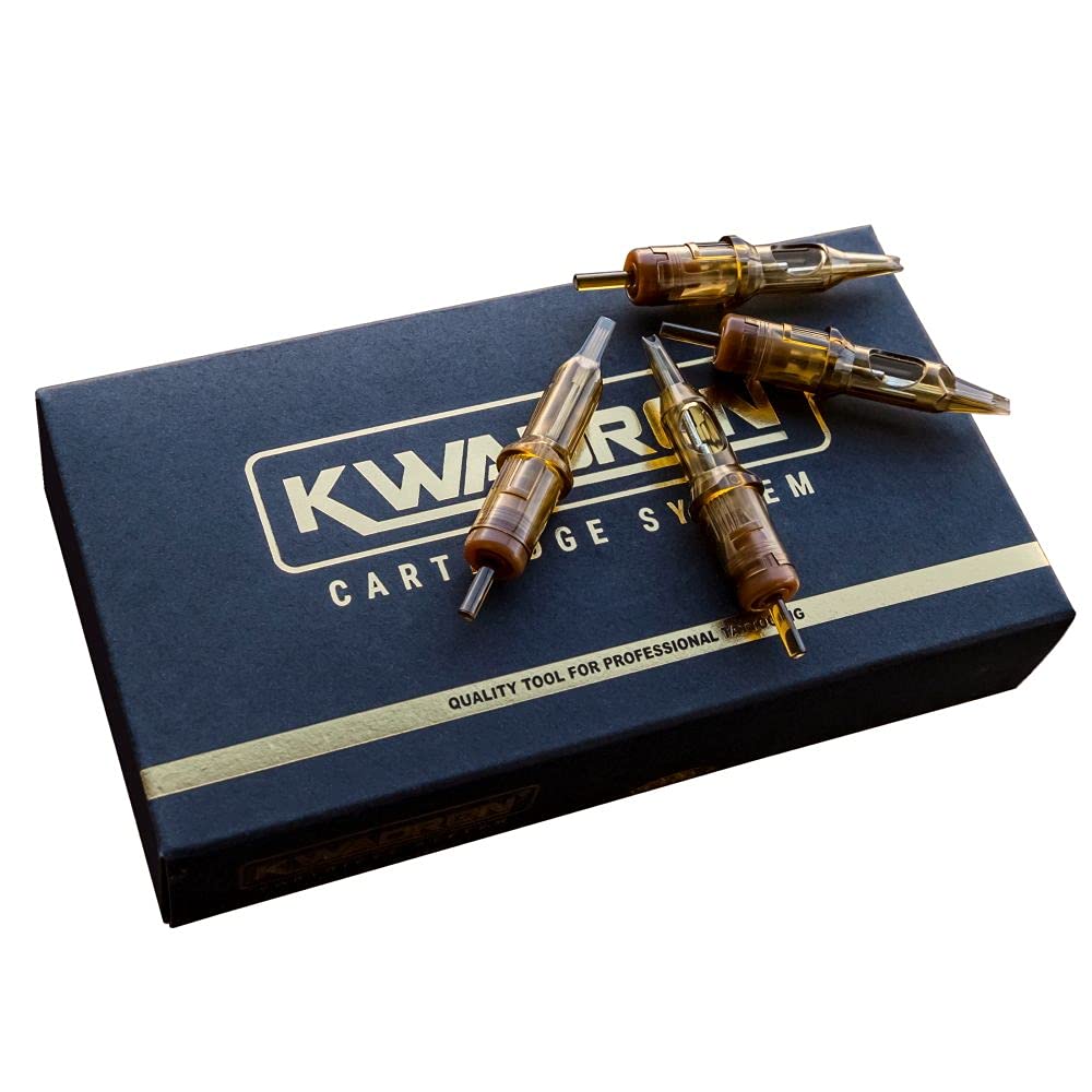 Kwadron Cartridge Tattoo Needles Cartridges, Box of 20, Round Liners Medium Taper - 7 Round Liner Medium Taper - 35/7RLMT