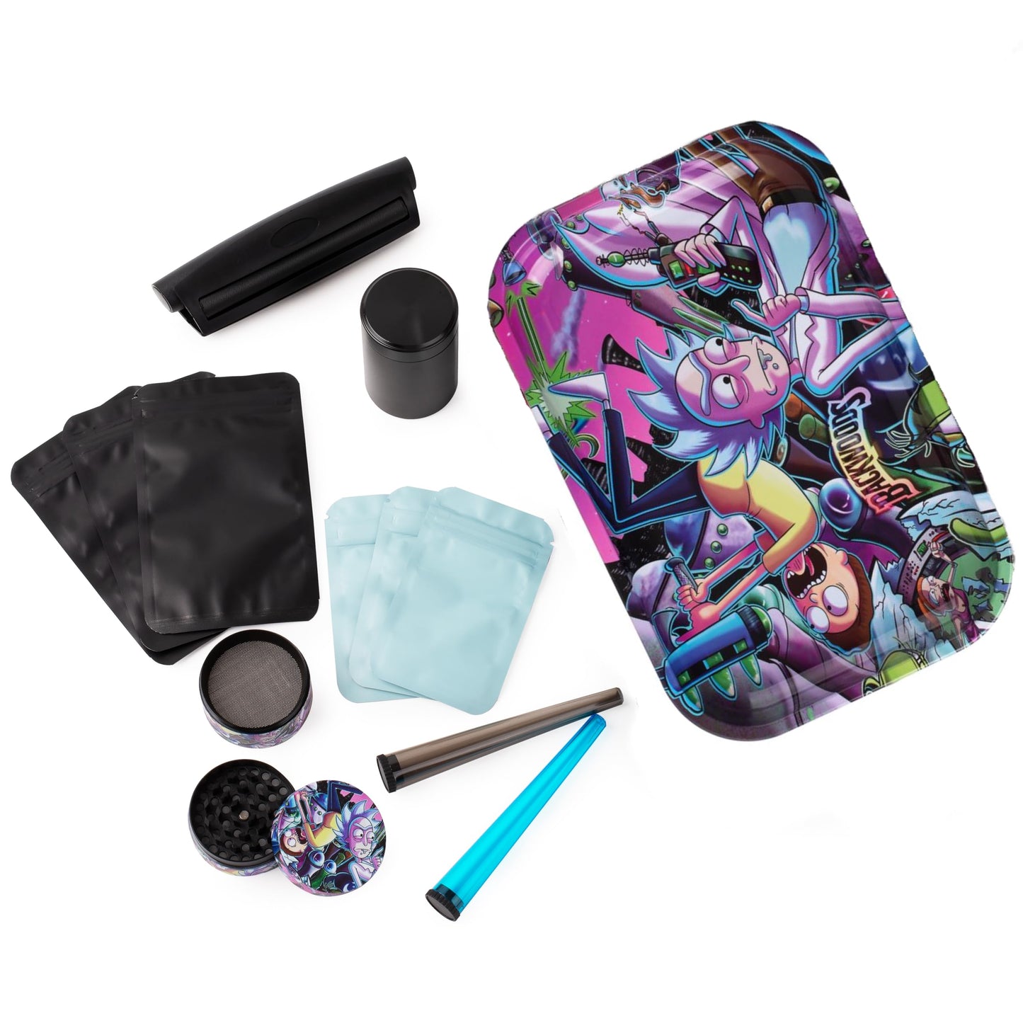 Rolling Tray Set, Smoking Accessories, RM Tray Bundle by Gray Oval