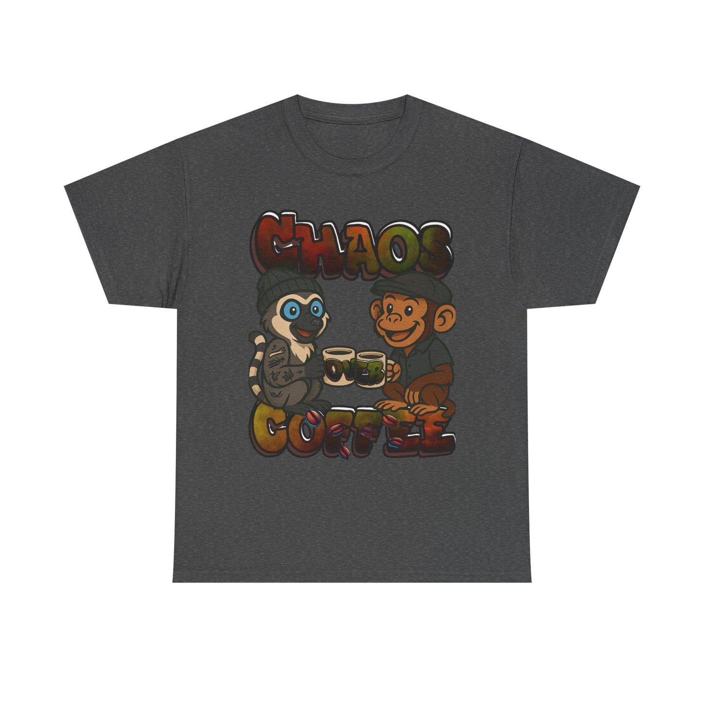 Chaos Over Coffee emotes Heavy Cotton Tee