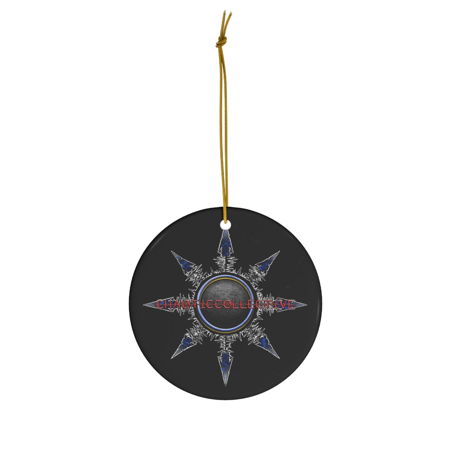 Chaotic Collective Ceramic Ornament, 4 Shapes