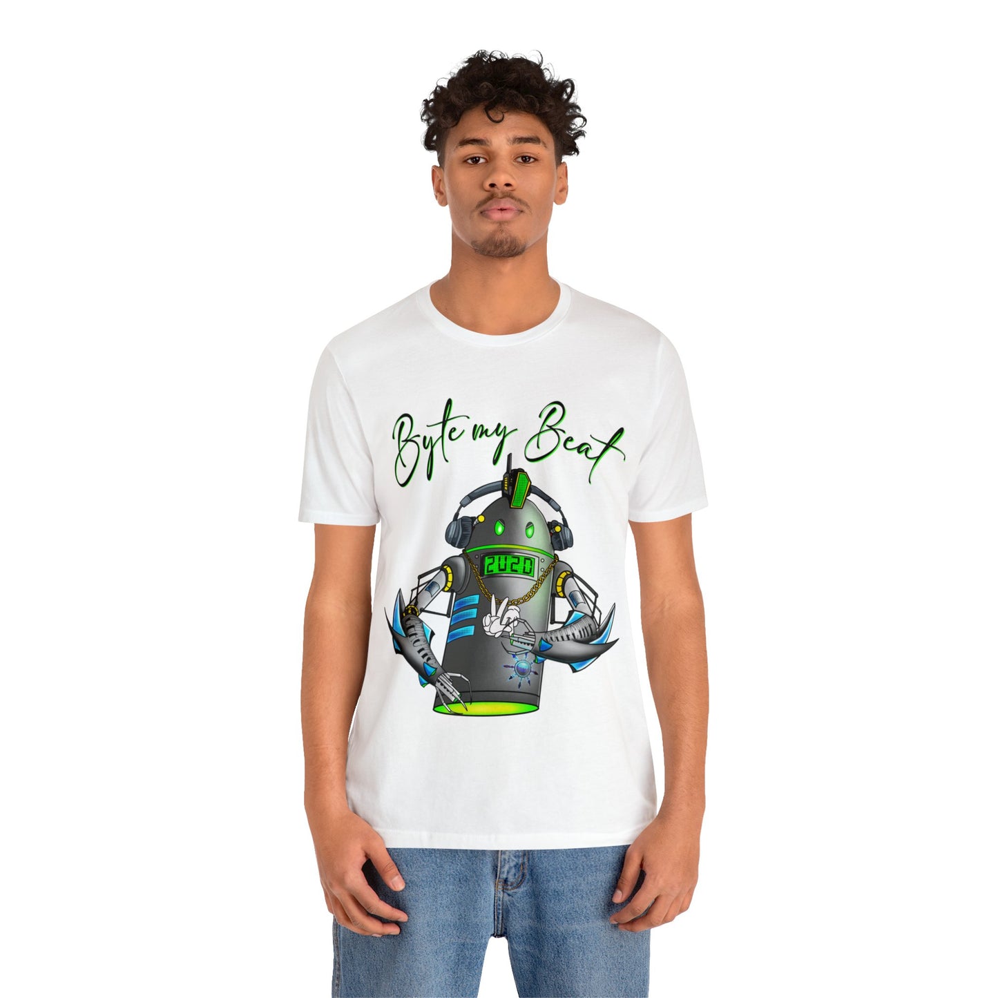 Byte my Beat, Chaotic Collective. Letters Unisex Jersey Short Sleeve Tee