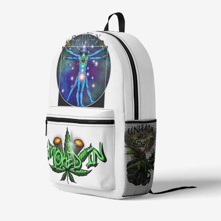GeoMetrix, Smoked In, and Chaotic Collective Colorful Trendy Backpack