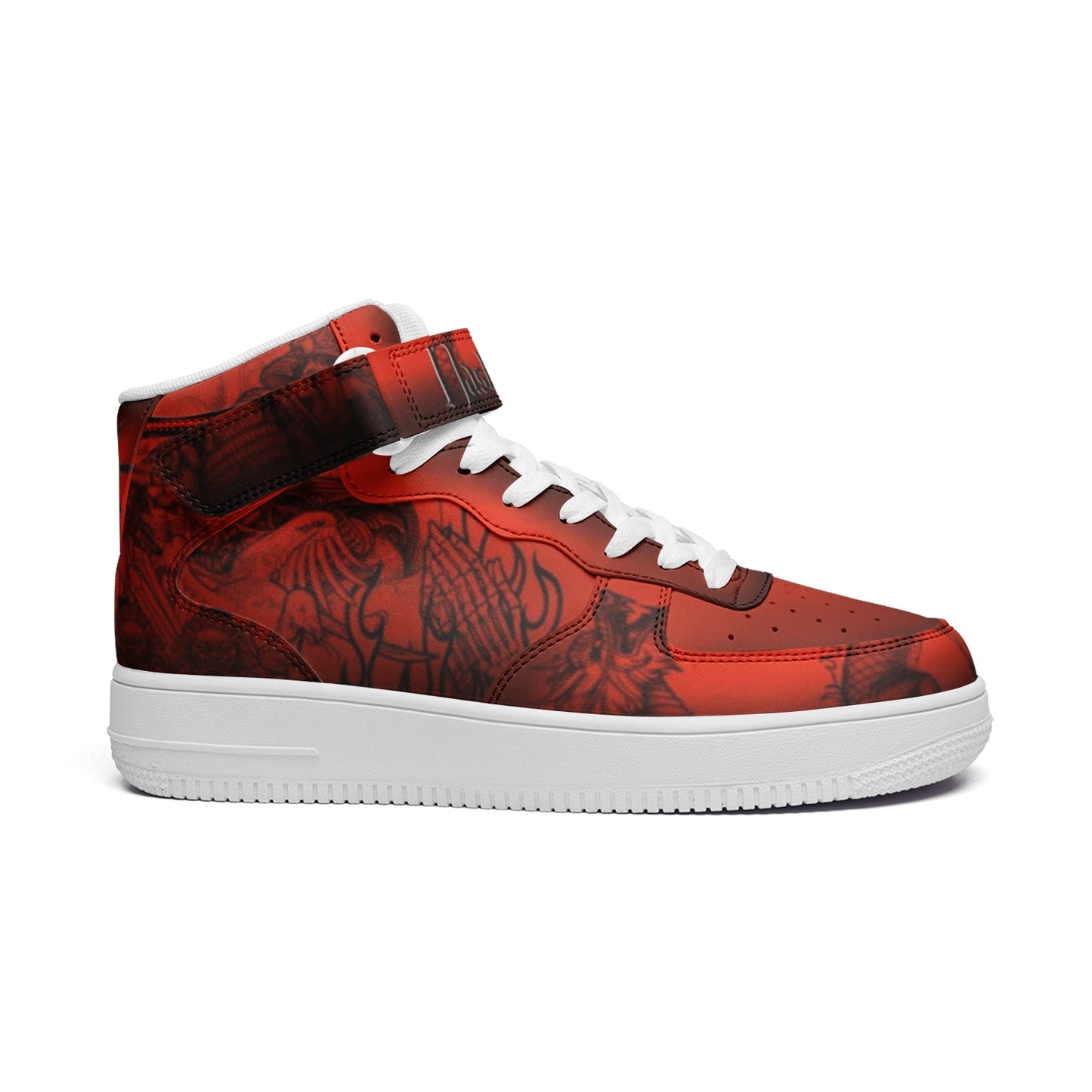 Chaotic Collective Nasty Dragons Unisex high Top Leather Sneakers