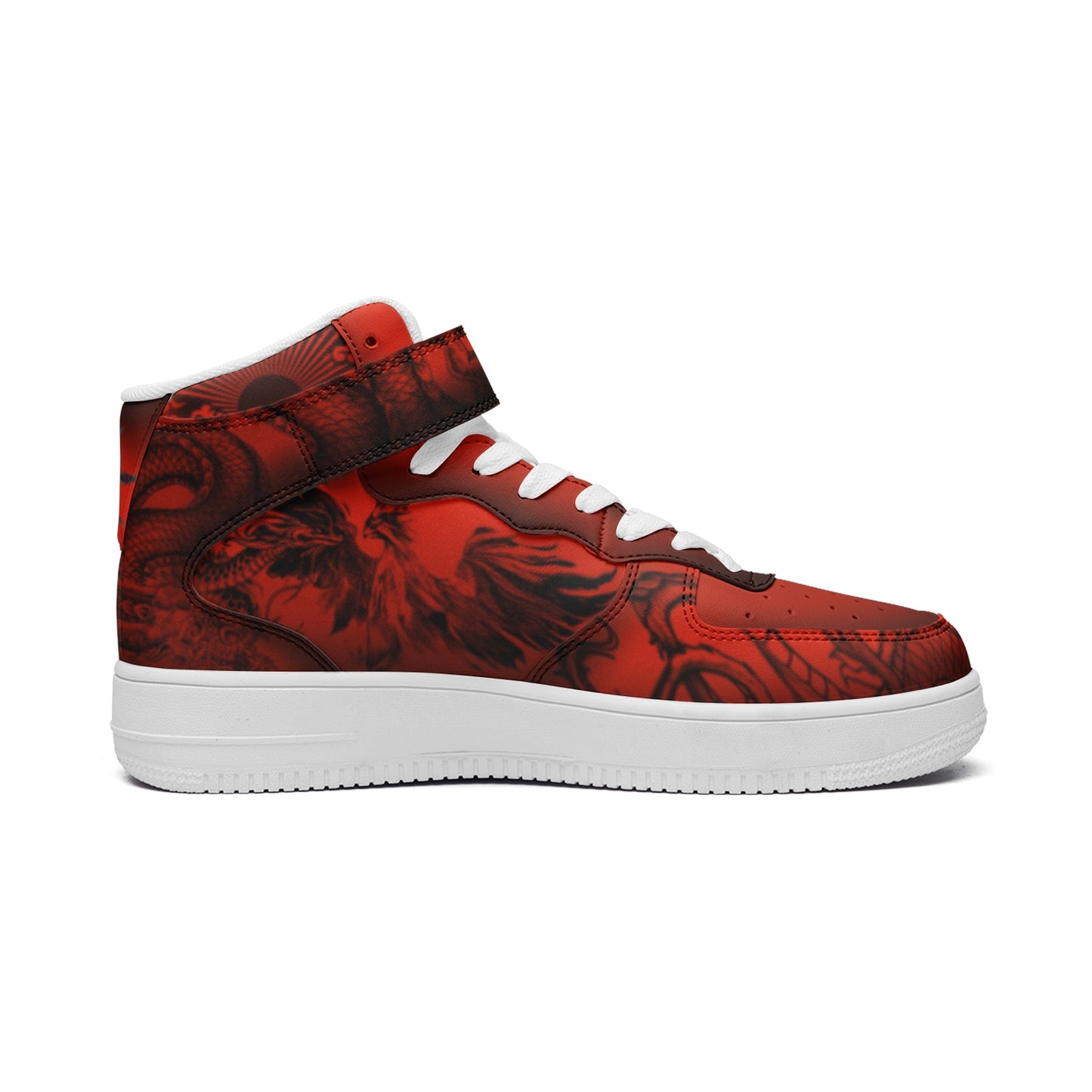 Chaotic Collective Nasty Dragons Unisex high Top Leather Sneakers