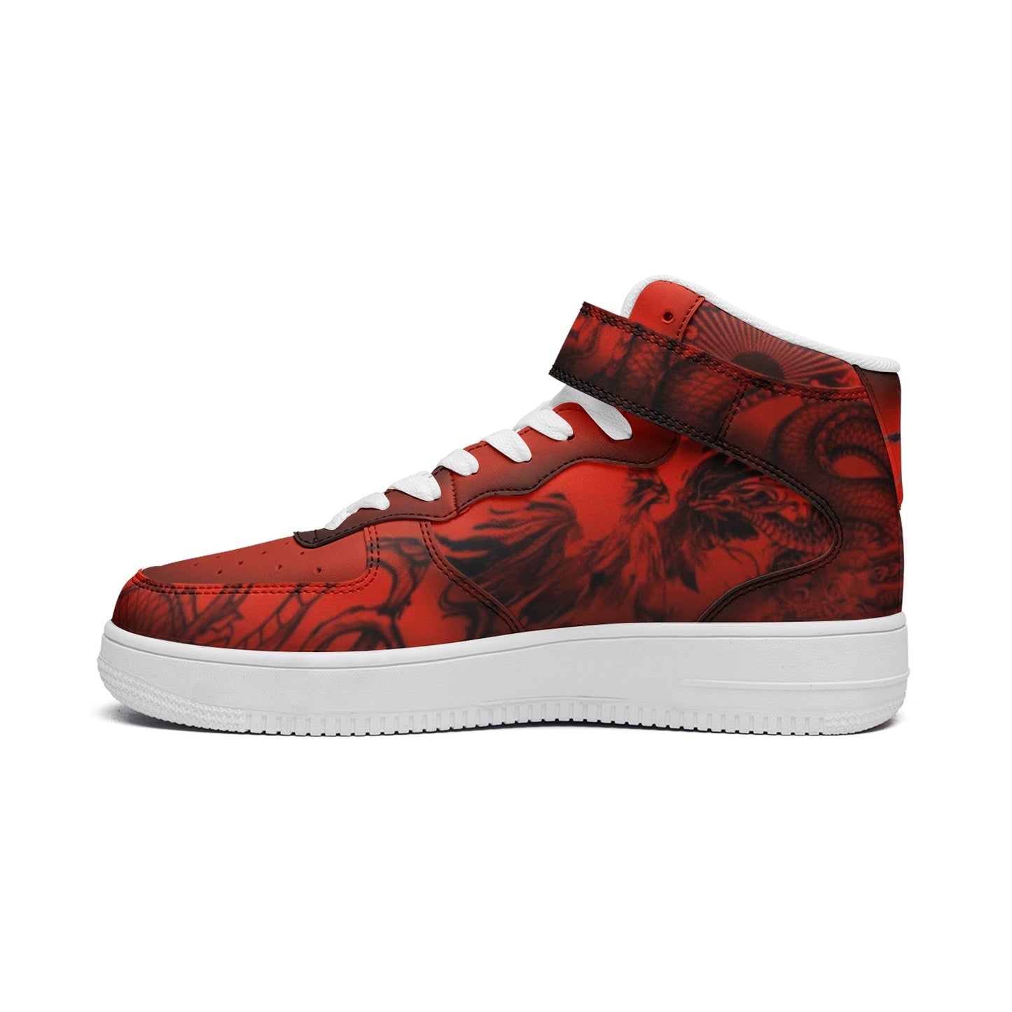 Chaotic Collective Nasty Dragons Unisex high Top Leather Sneakers