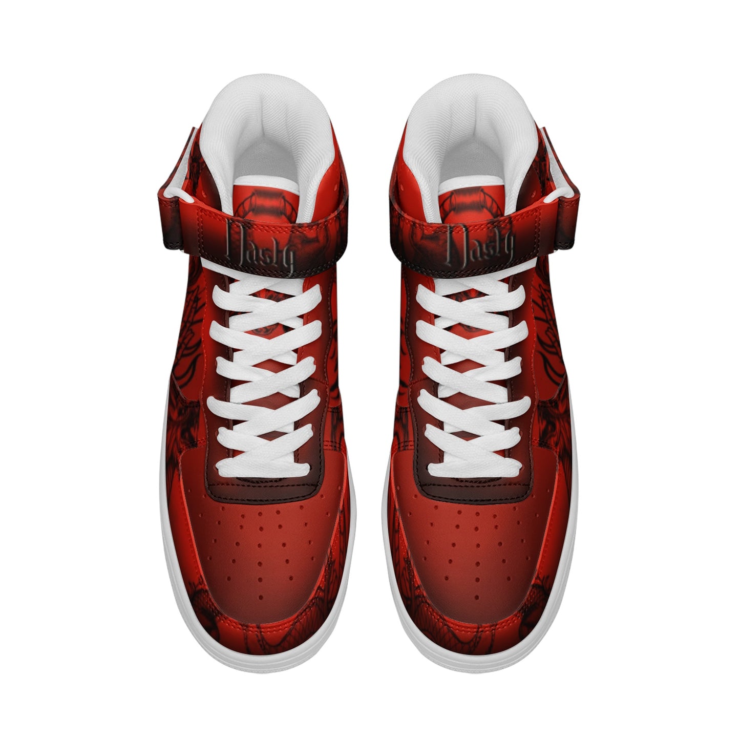 Chaotic Collective Nasty Dragons Unisex high Top Leather Sneakers
