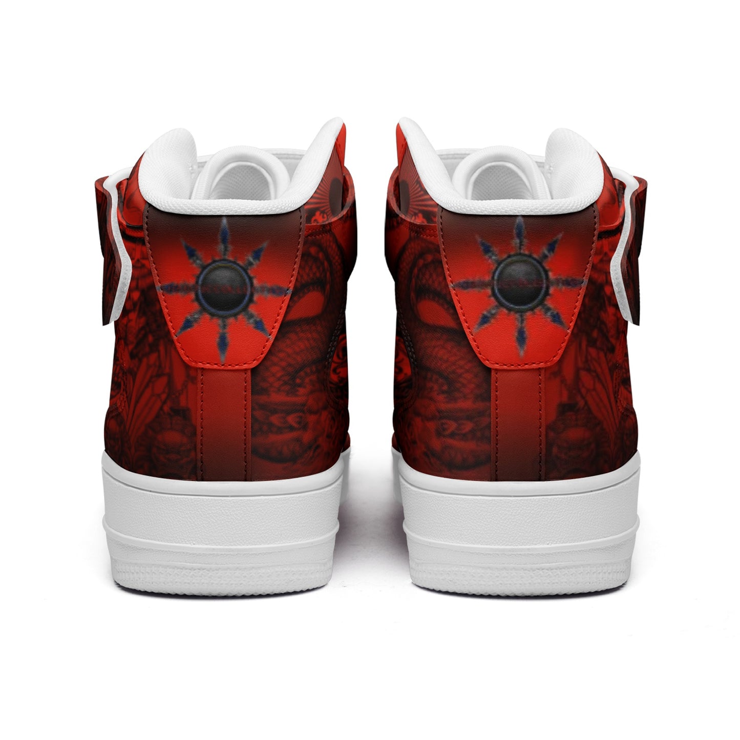 Chaotic Collective Nasty Dragons Unisex high Top Leather Sneakers