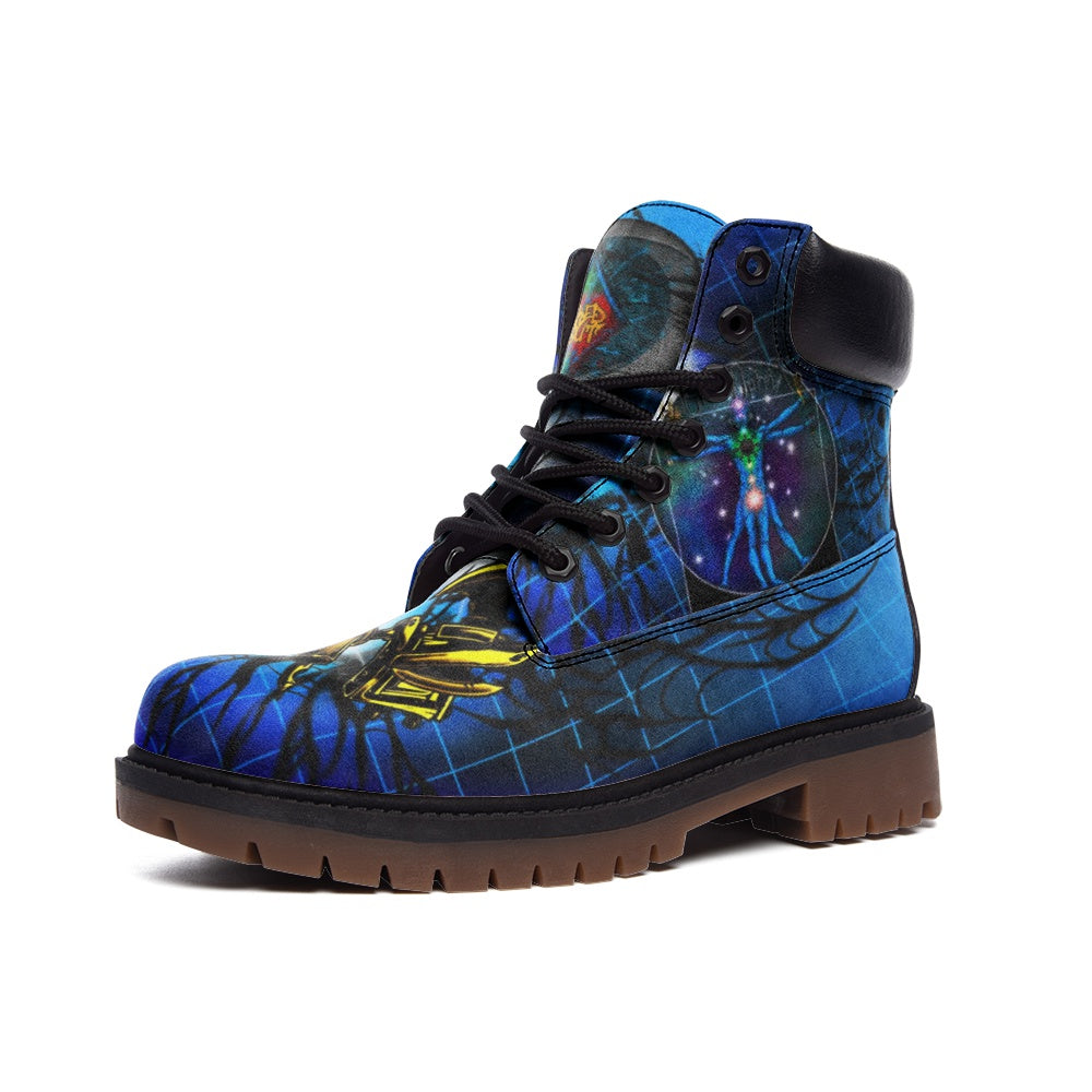 inked Out GeoMetriX Casual Leather Lightweight boots TB