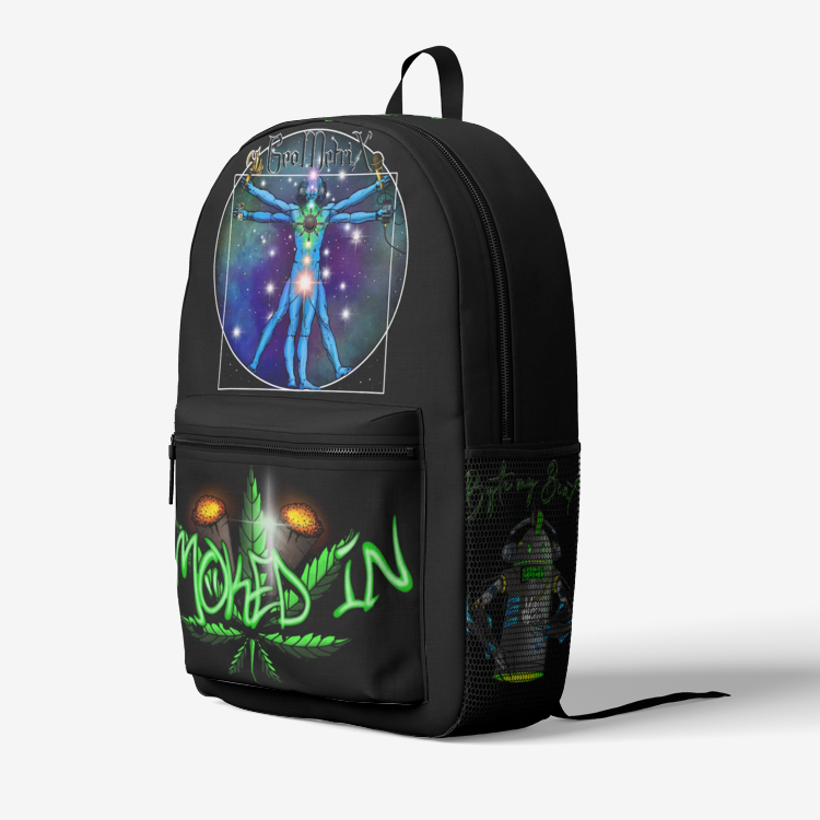 GeoMetrix, Smoked In, Chaotic Collective Colorful Trendy Backpack