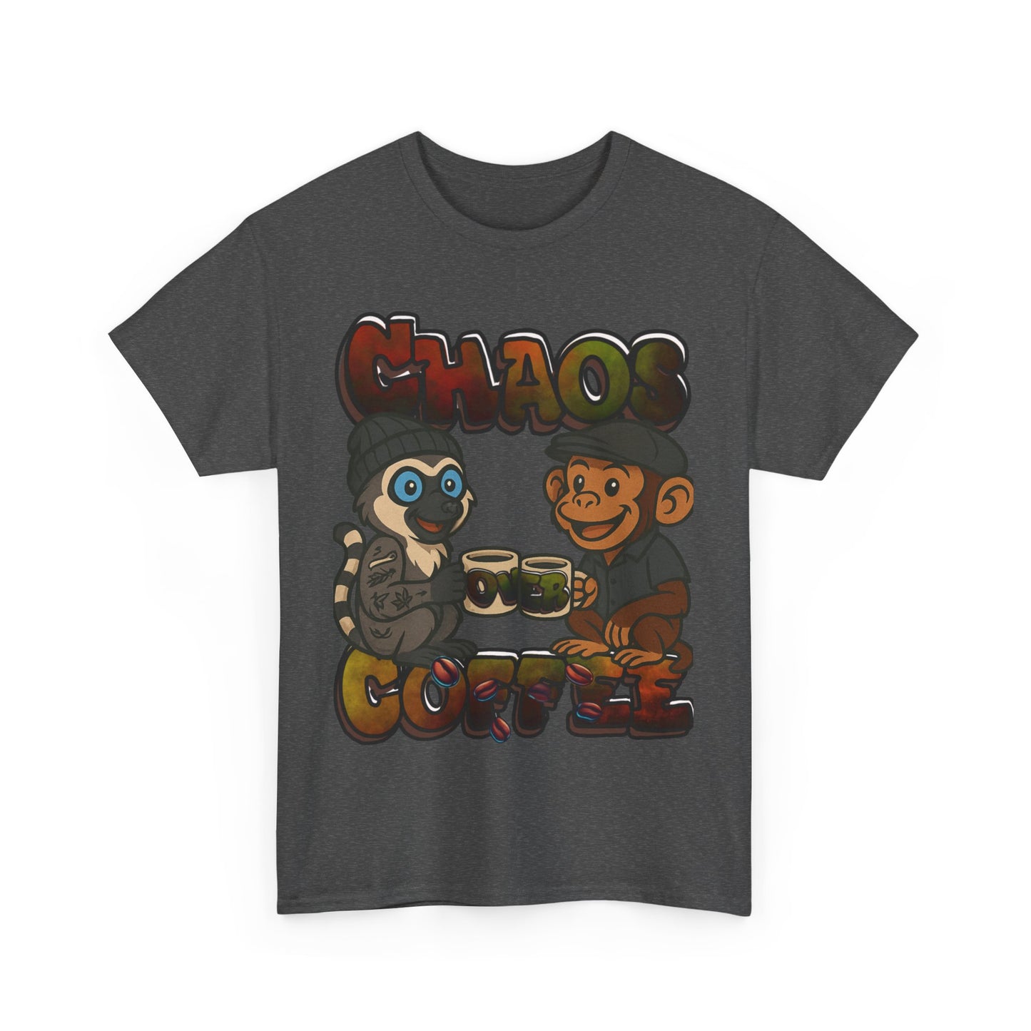 Chaos Over Coffee emotes Heavy Cotton Tee