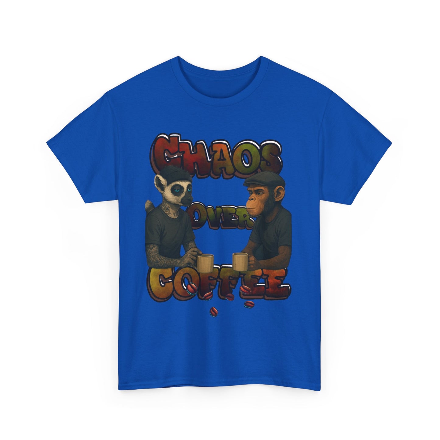 Chaos Over Coffee Heavy Cotton Tee