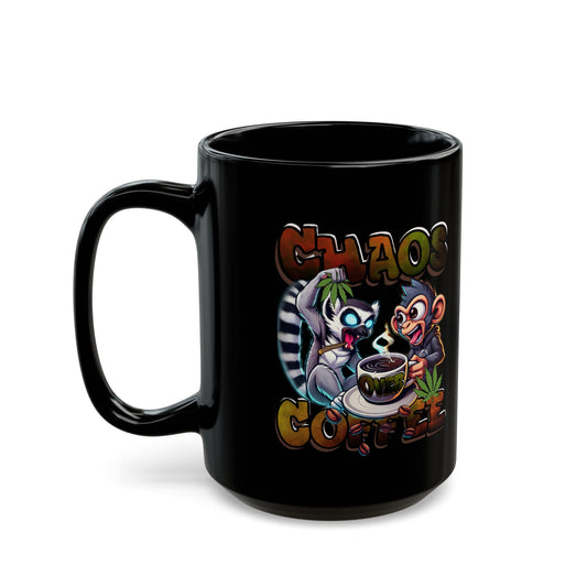 Smoked In Chaos Over Coffee Black Mug - Perfect Gift for Coffee Lovers