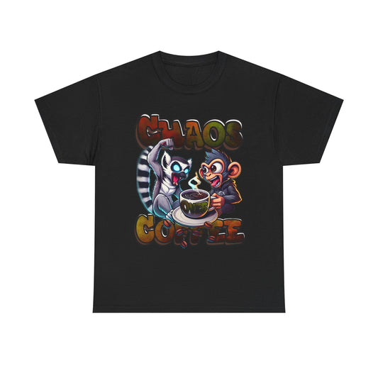 Chaos Over Coffee Heavy Cotton Tee