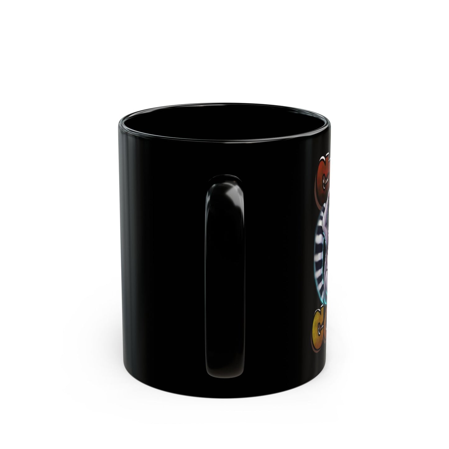 Chaos Over Coffee Black Mug - Perfect Gift for Coffee Lovers