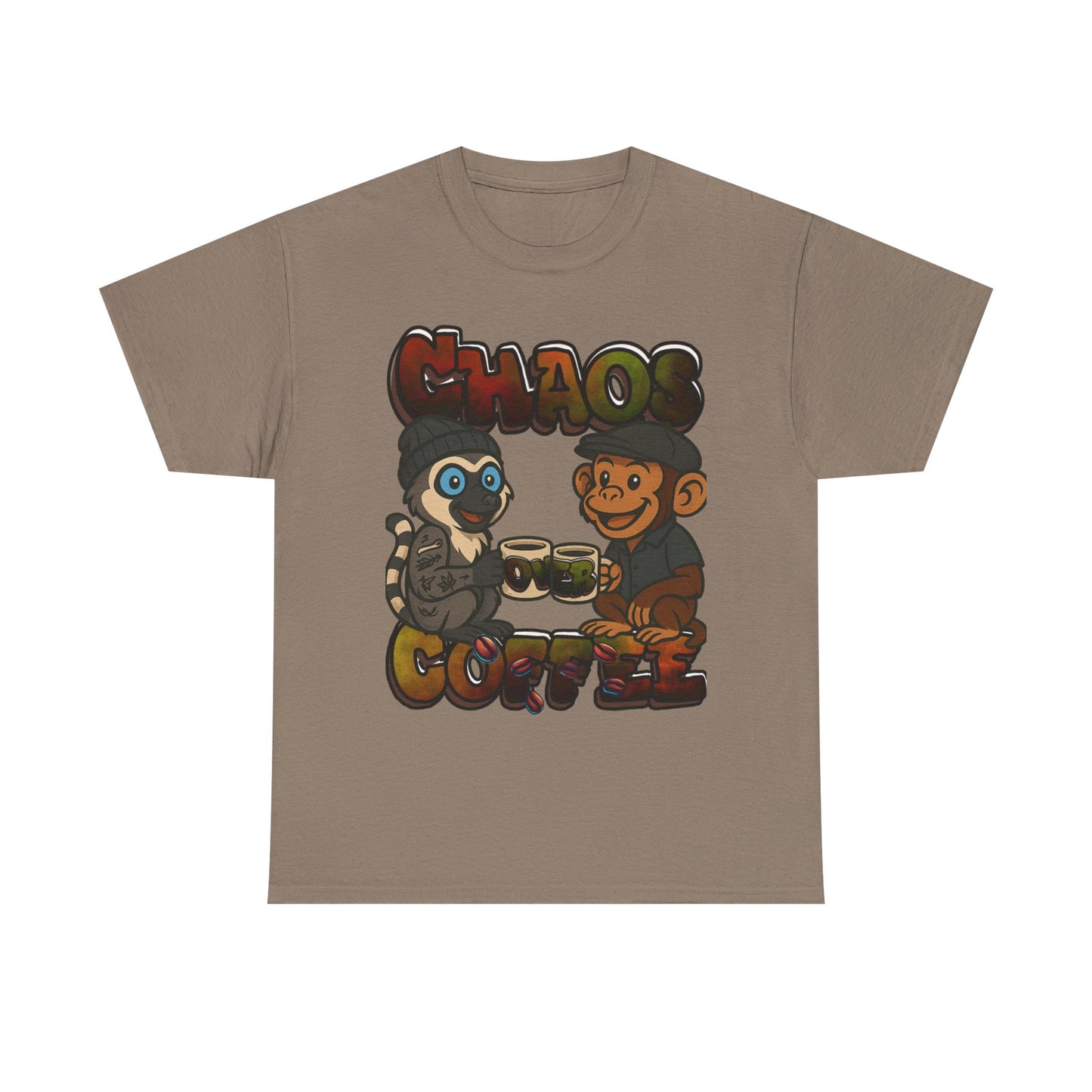 Chaos Over Coffee emotes Heavy Cotton Tee