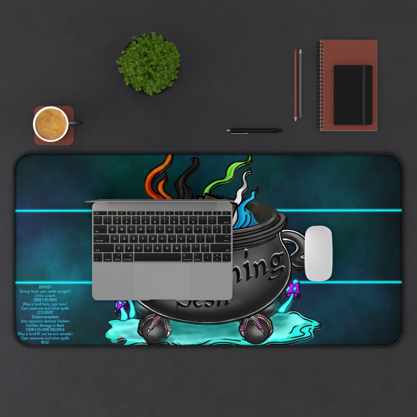 Summoning Sesh Cauldron Card Mat