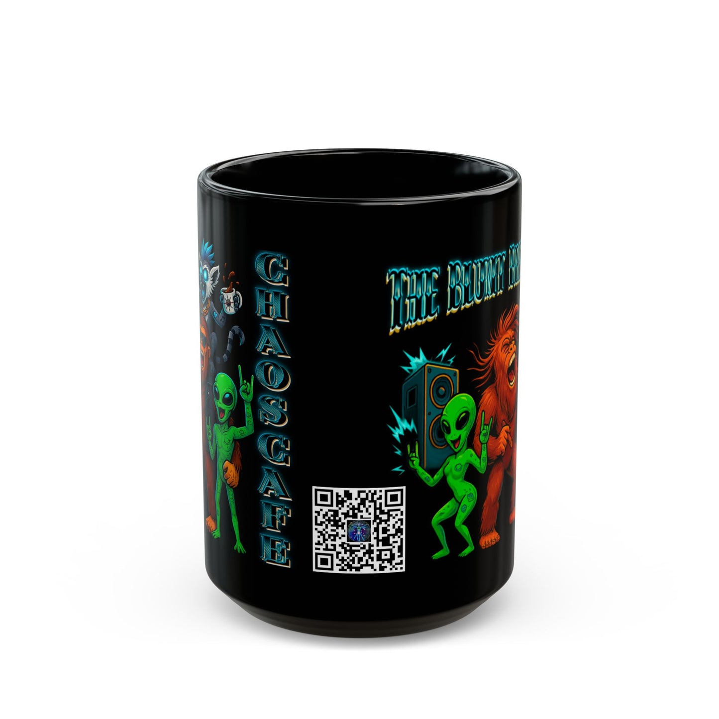 Morning Mayhem & the Blunt BreakDown Black Mug - Perfect Gift for Coffee Lovers