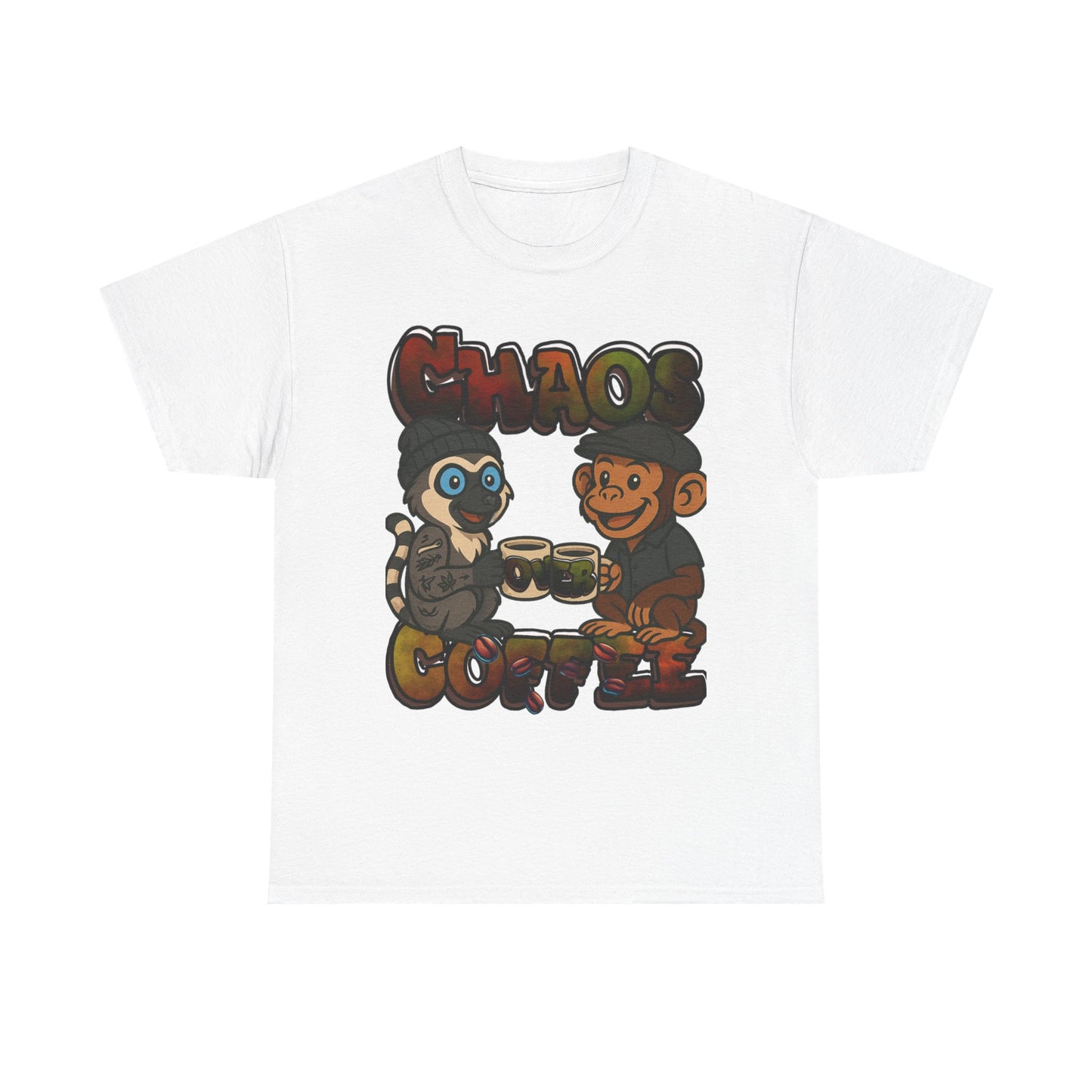 Chaos Over Coffee emotes Heavy Cotton Tee