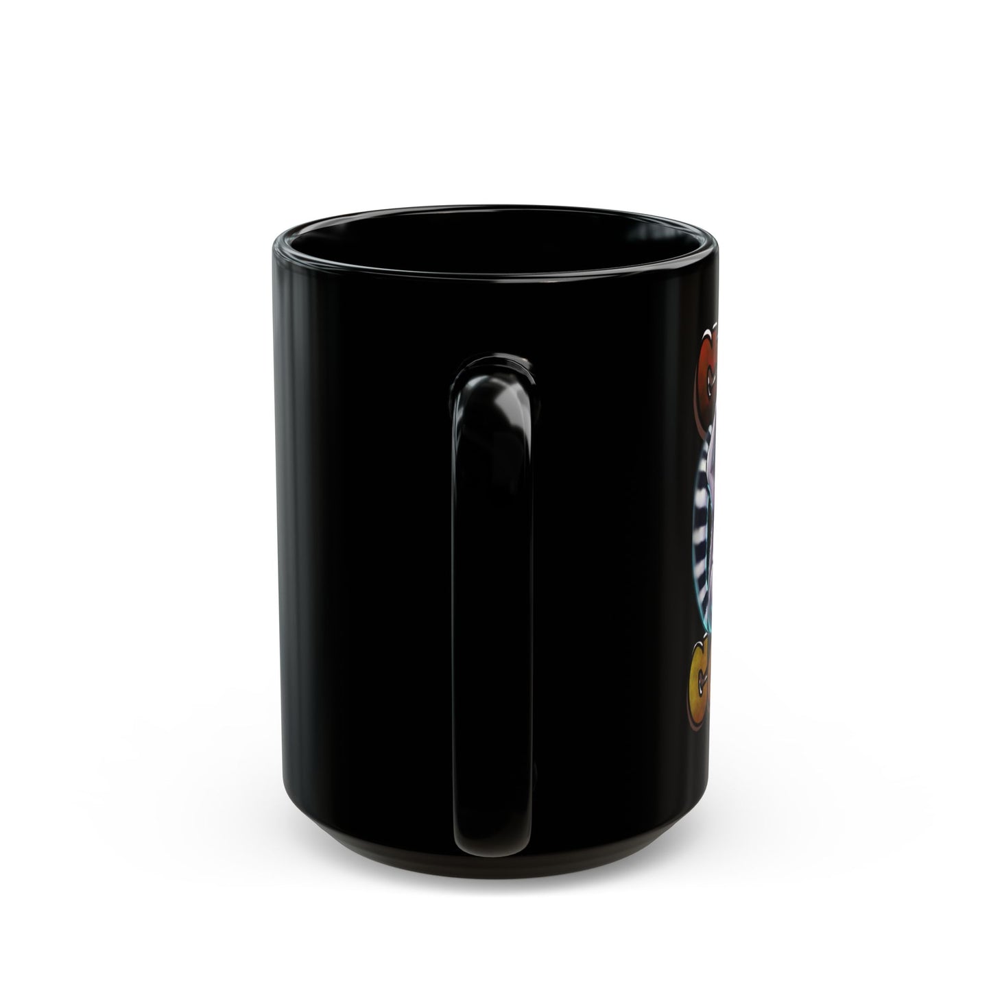 Chaos Over Coffee Black Mug - Perfect Gift for Coffee Lovers