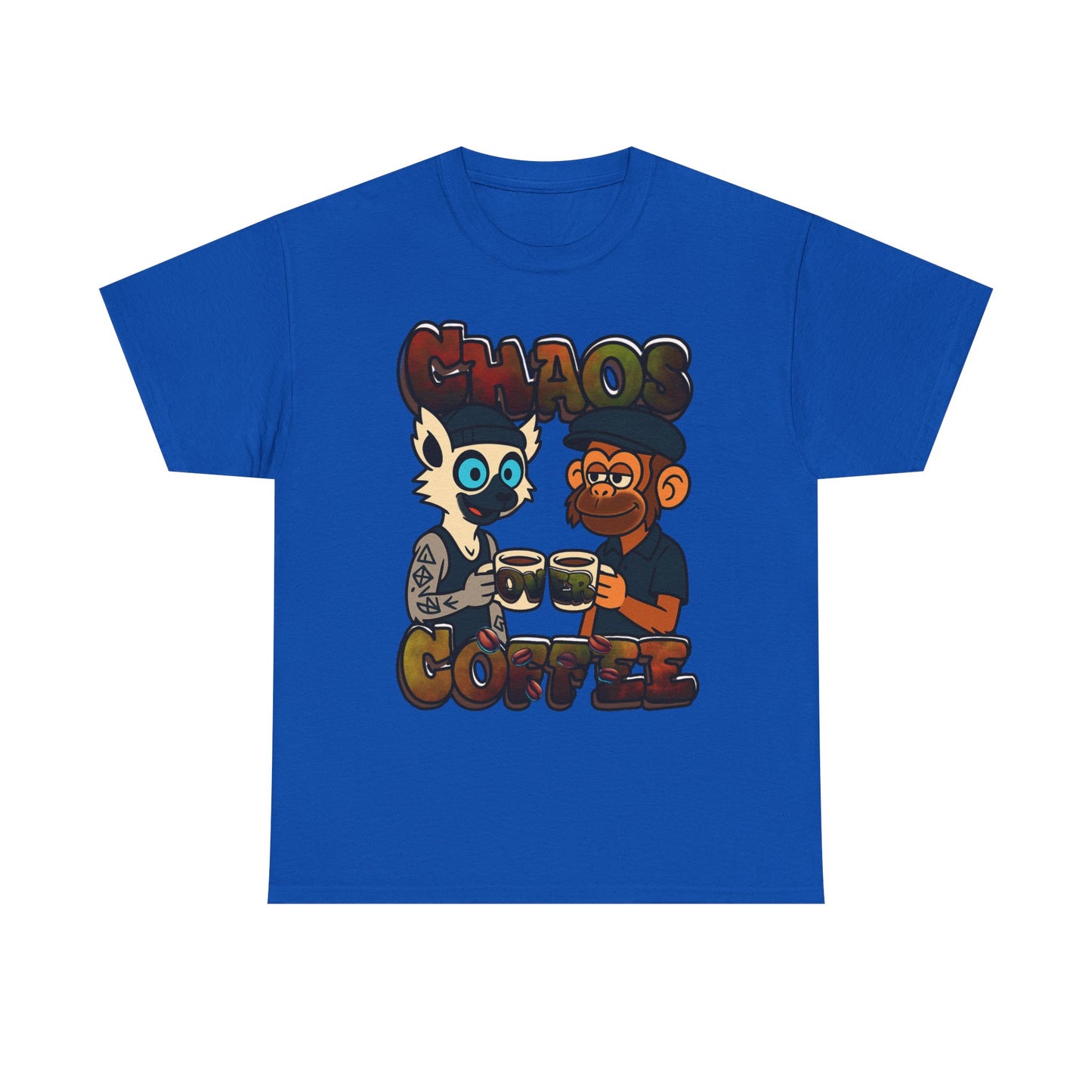 Chaos Over Coffee unisex Heavy Cotton Tee